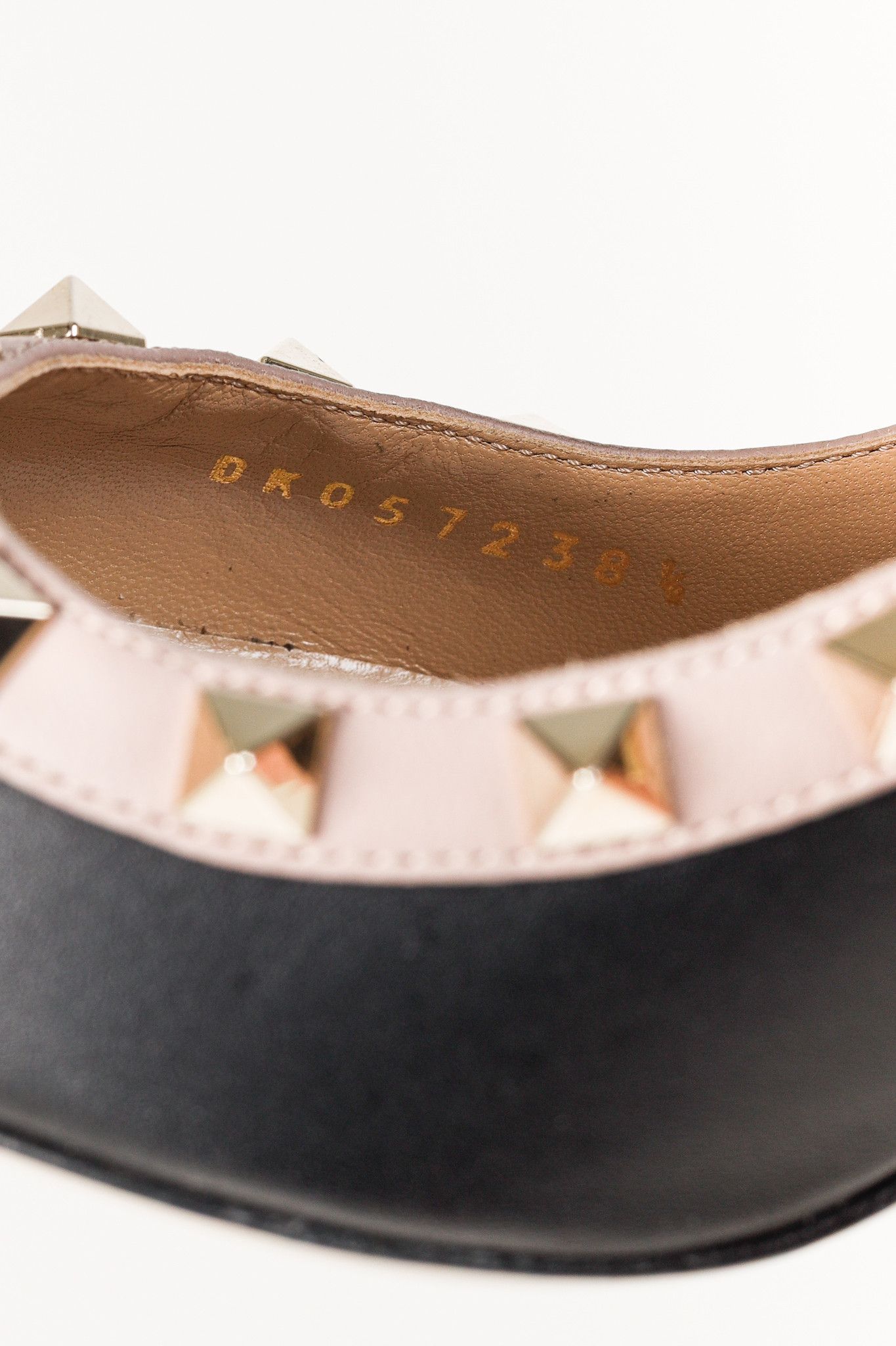 Valentino Valentino Garavani Rockstud 100mm Black Poudre Pink Pumps Size US 8 / IT 38 - 10 Thumbnail