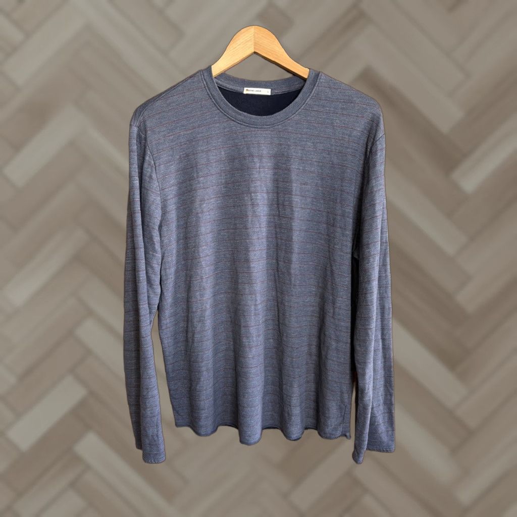 Marine Layer Marine Layer Mens Large Striped Shirt Pullover Made in USA Rayon Blend Blue T-Shirt USA Mens Large Striped Shirt Blue 90s? Size US L / EU 52-54 / 3 - 1 Thumbnail