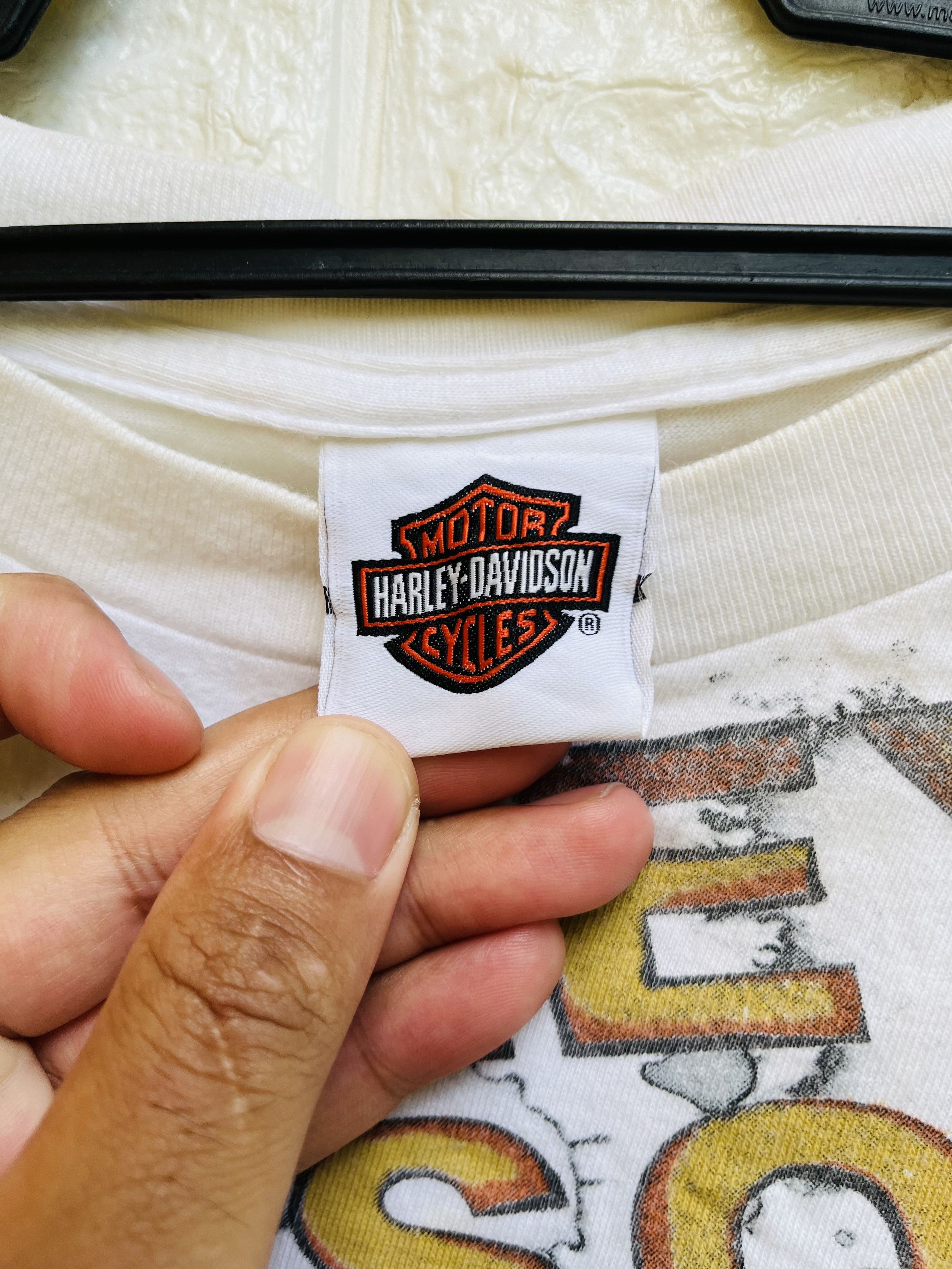 Harley Davidson × Vintage Vtg Harley Davidson Motorcycle Gasoline Alley Fashion Style Size US XXL / EU 58 / 5 - 10 Thumbnail