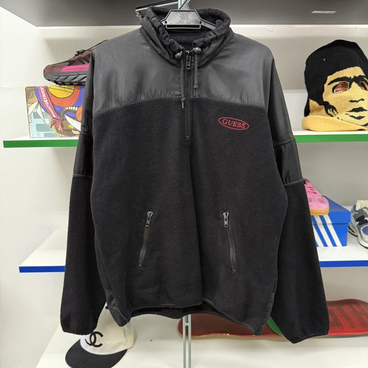 Guess × Vintage Vintage Guess Fleece Jacket Size US L / EU 52-54 / 3 - 1 Thumbnail