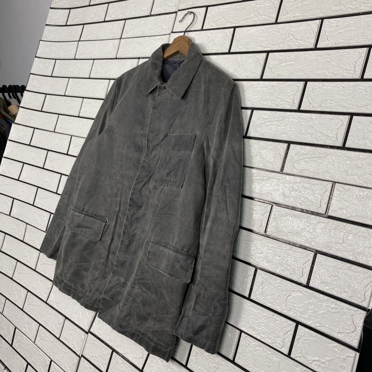 Calvin Klein 📌Vintage Chore Leather Jacket Worker Calvin Klein Size US M / EU 48-50 / 2 - 3 Thumbnail