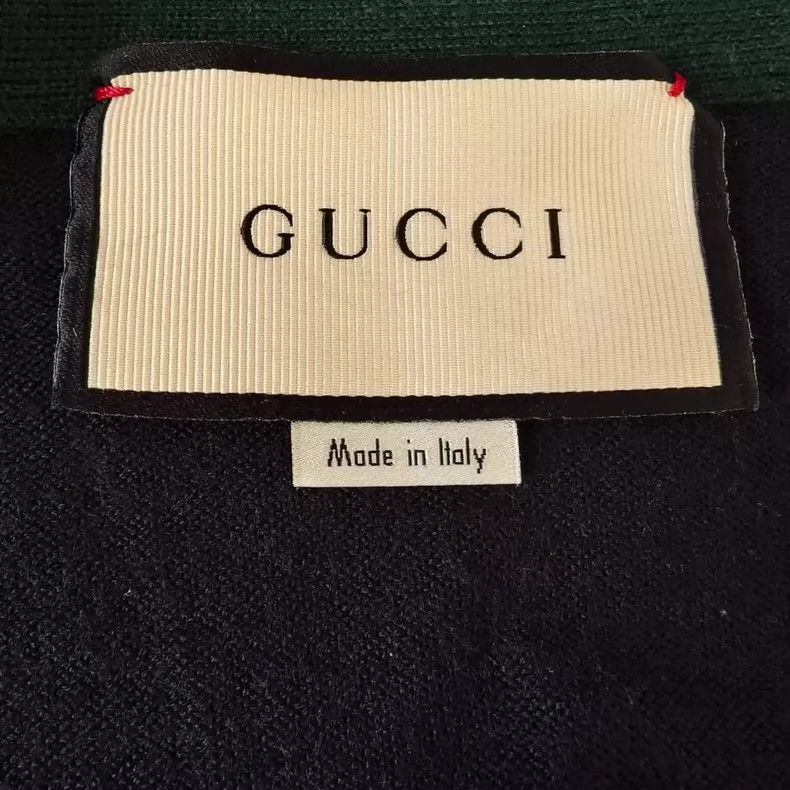 Gucci GucciTie-type low V-neck sweater knitwear 2503-Nextarrow Size US M / EU 48-50 / 2 - 3 Thumbnail