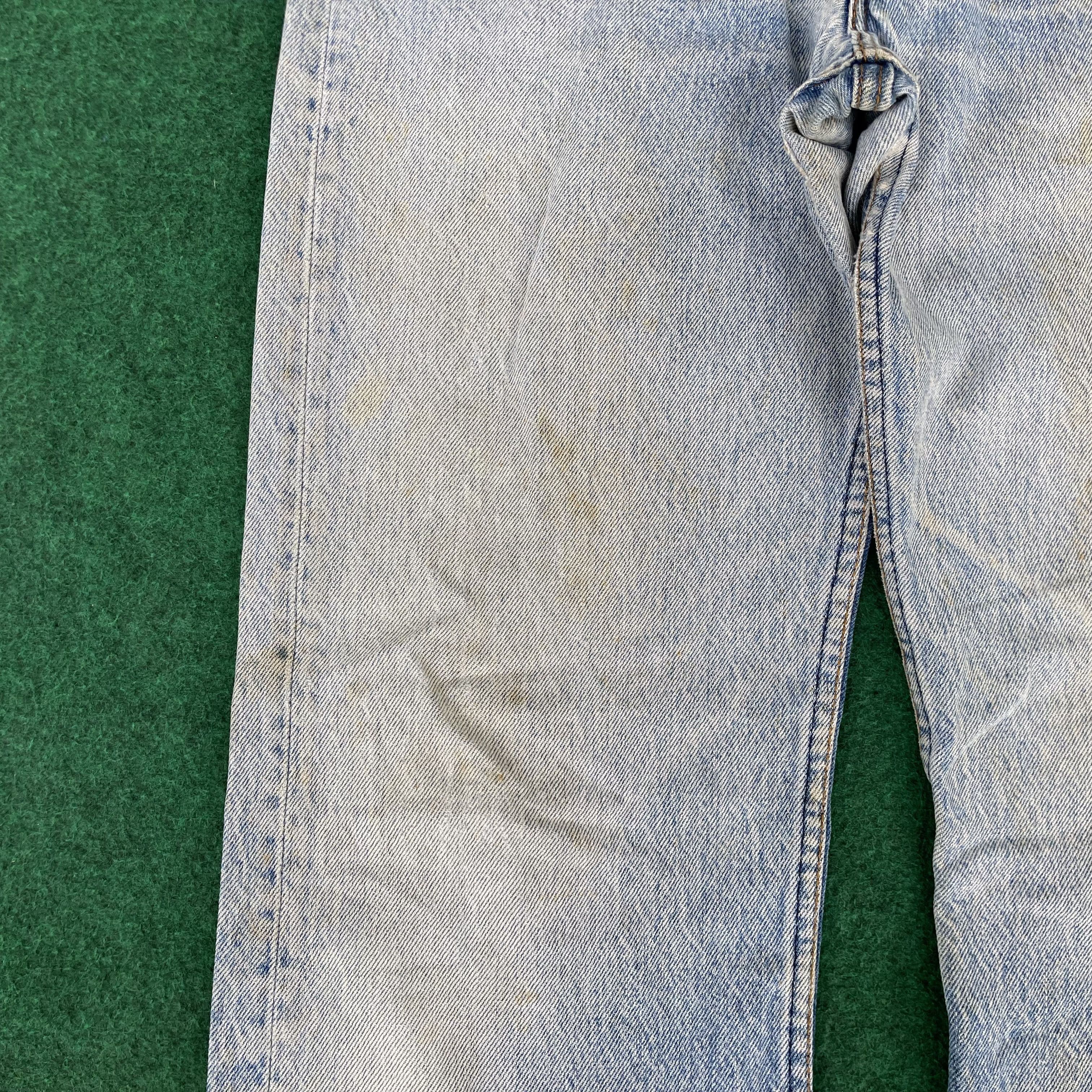Levi's × Vintage 29x30.5 Vtg Levis 501 Distressed Destroy Ripped Grunge Jeans Size US 29 - 10 Thumbnail