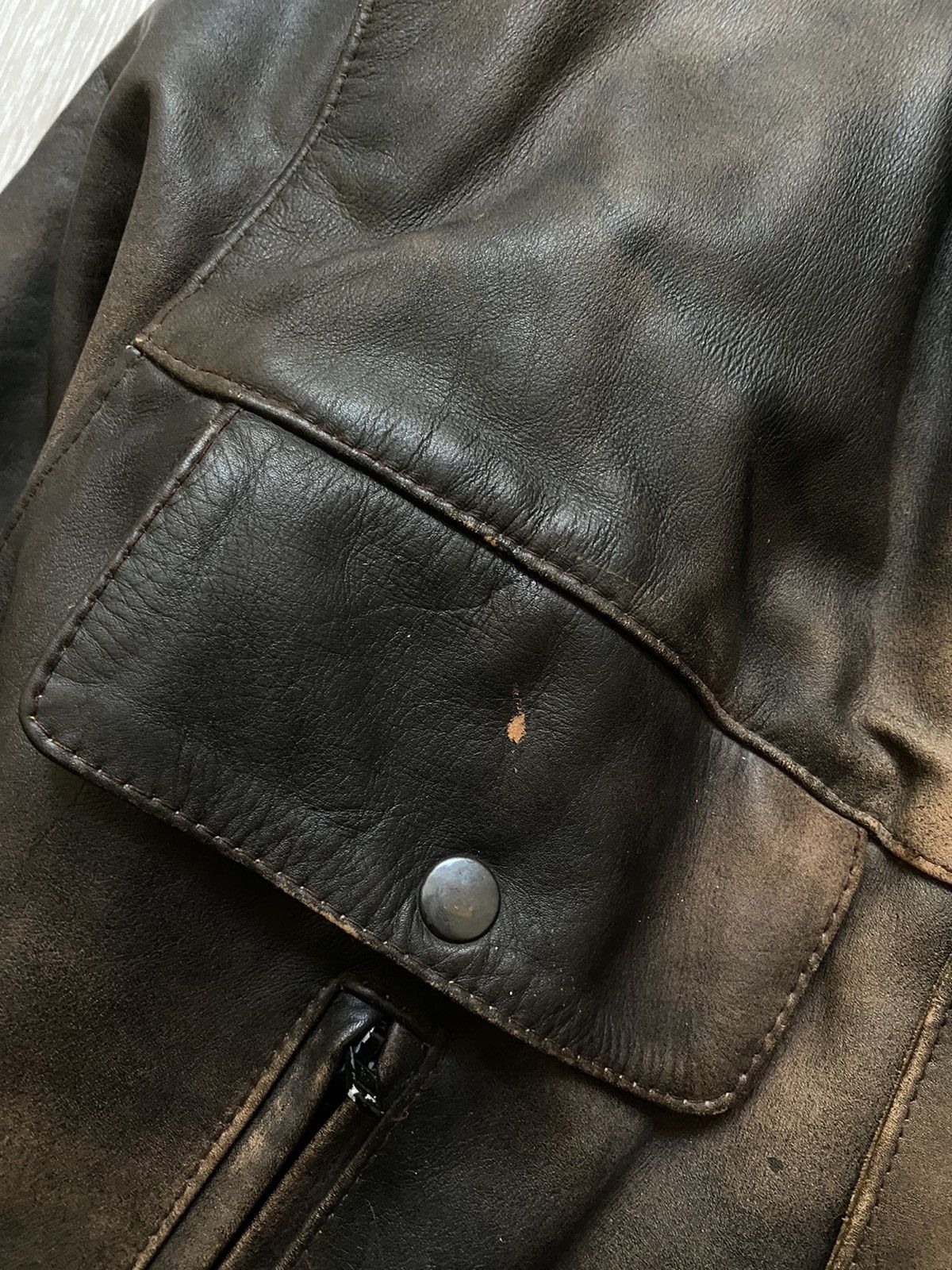Vintage Vintage Frank Thomas Barnstormer Aviator Leather Jacket Size US M / EU 48-50 / 2 - 7 Thumbnail