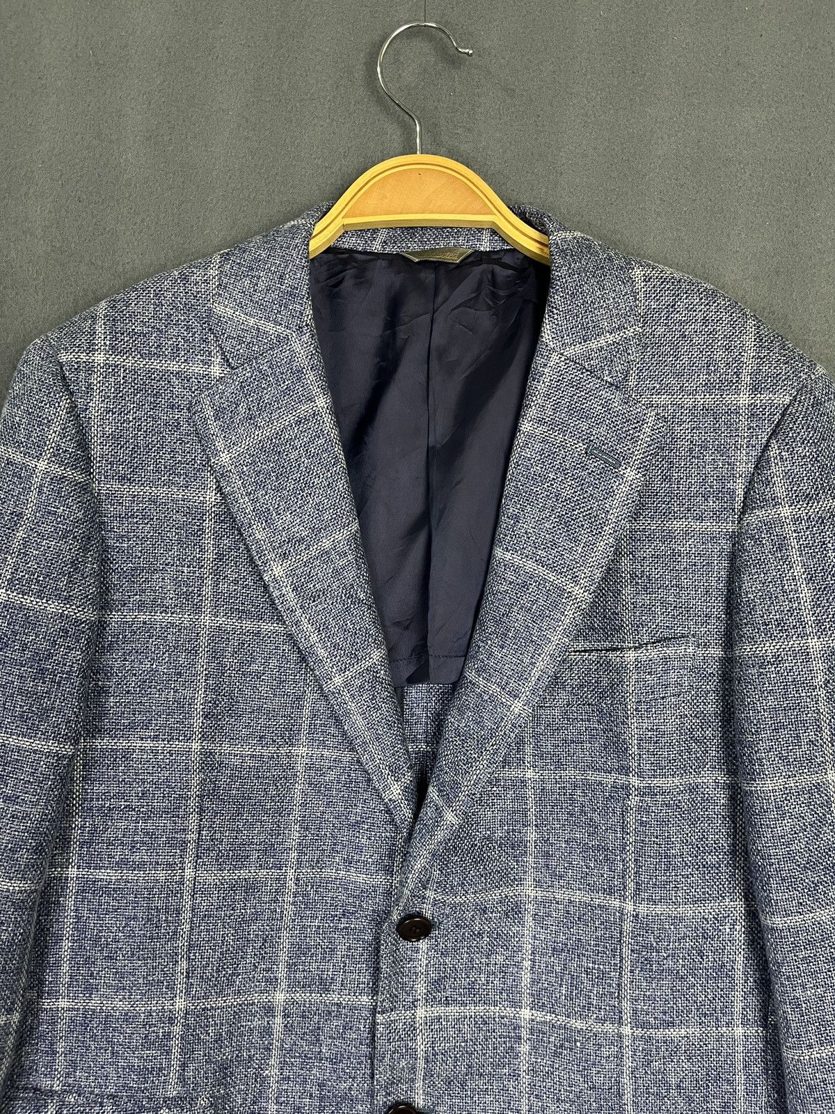 Designer × Loro Piana Loro Piana Plaid Hemp Wool Blazer Size 40R - 3 Thumbnail
