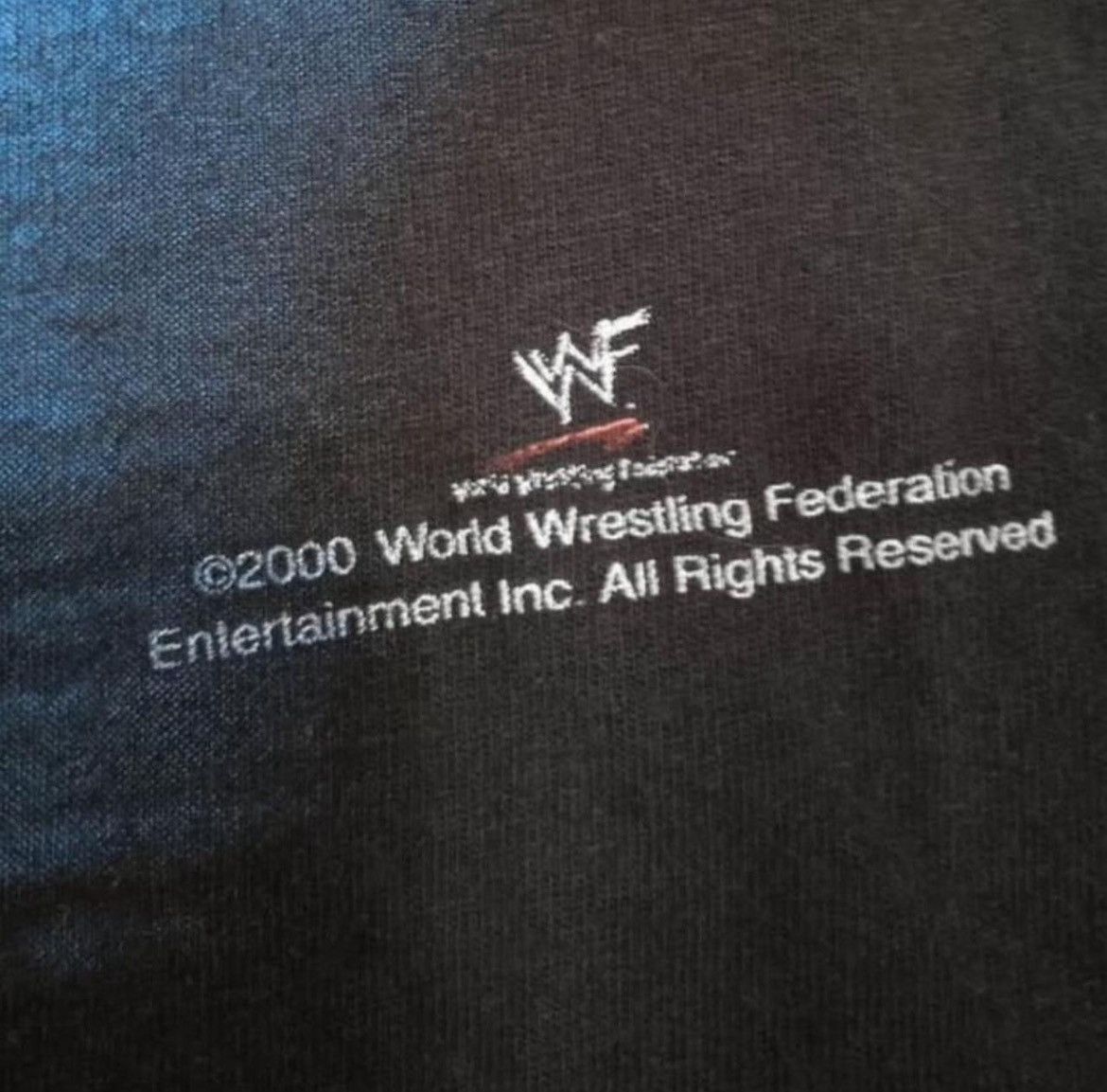 WWE Vintage 2000s DATED! Undertaker WWE AB MC Grunge Black Tee Size US XL / EU 56 / 4 - 2 Thumbnail