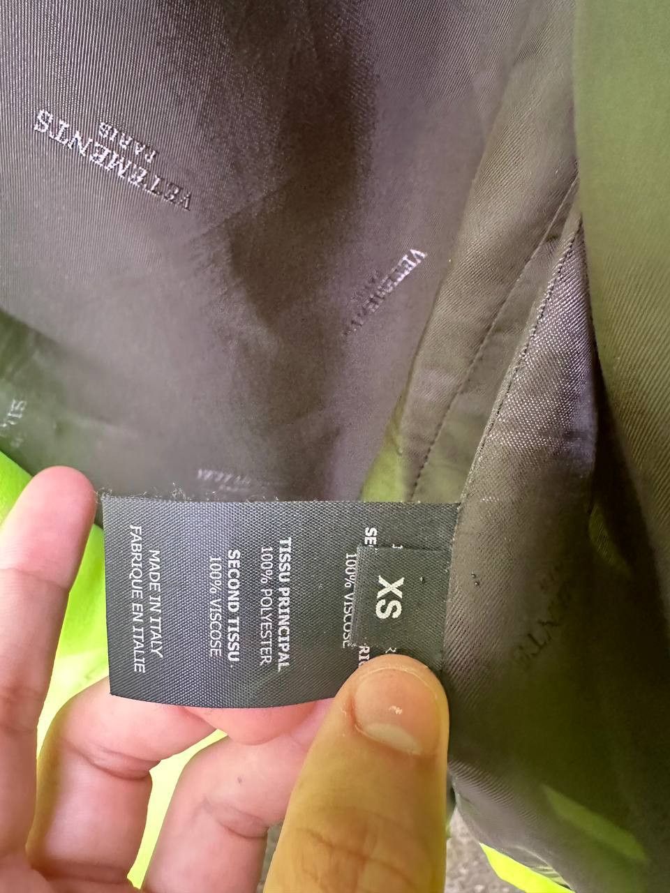 Vetements Vetements yellow blazer Size US XS / EU 42 / 0 - 2 Thumbnail