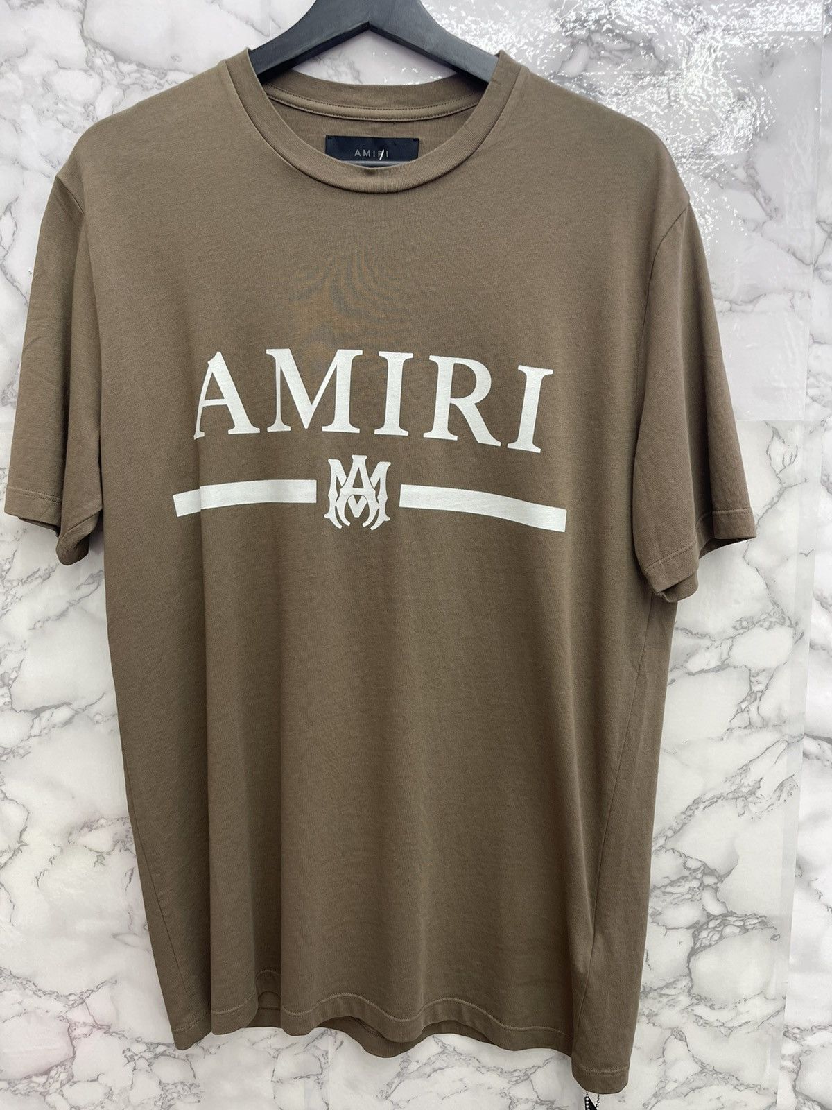 Amiri Amiri MA bar tee (brown/white) Size US XS / EU 42 / 0 - 1 Thumbnail