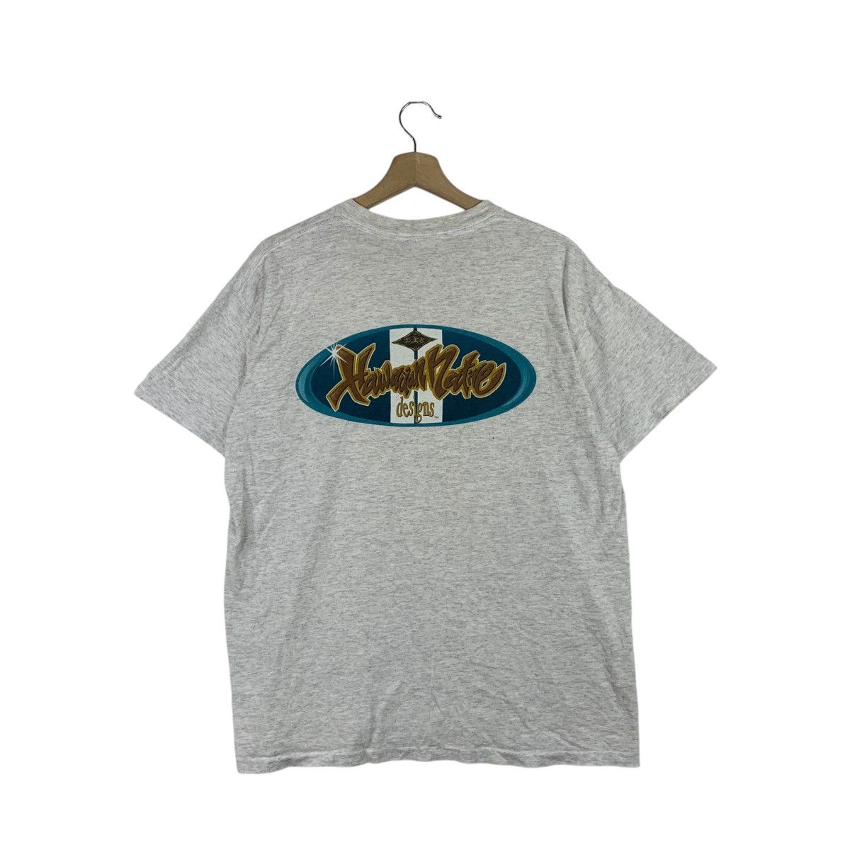 Vintage Vintage 90’ HAWAIIAN NATIVE DESIGNS Surf Maui Tee Shirt Top Size US M / EU 48-50 / 2 - 5 Thumbnail
