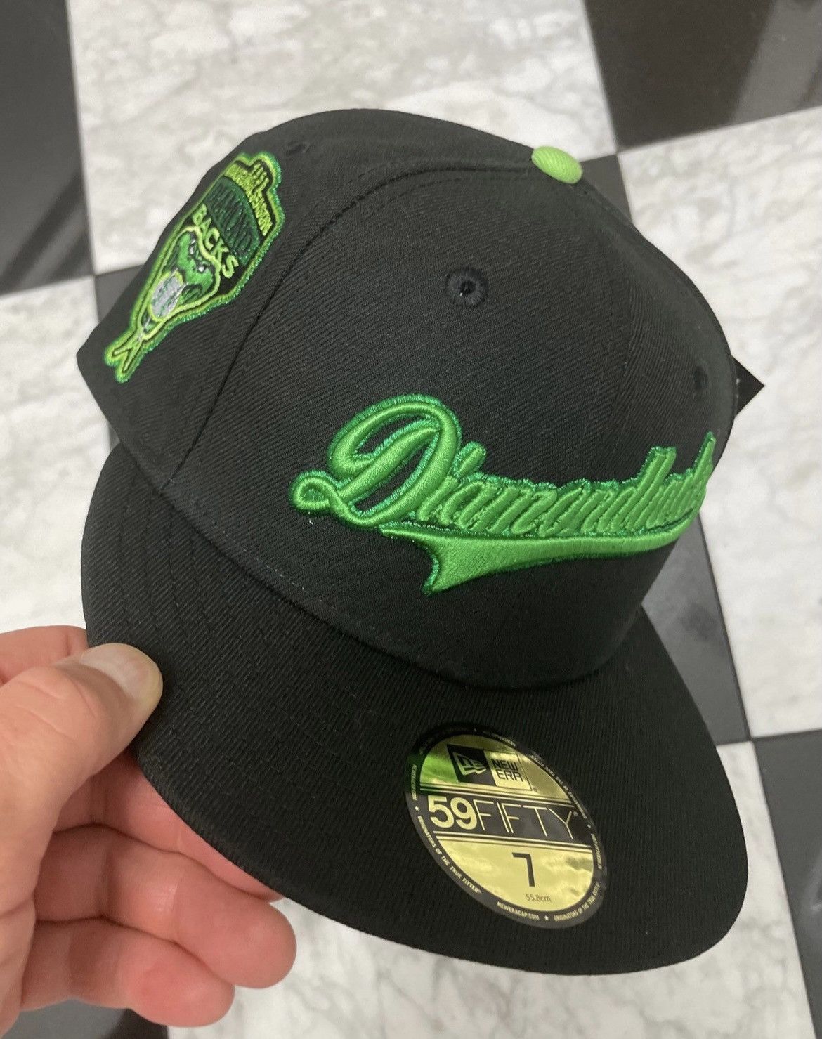 New Era Diamond backs Rhanni fitted drop with hat club size 7 Size ONE SIZE - 2 Thumbnail