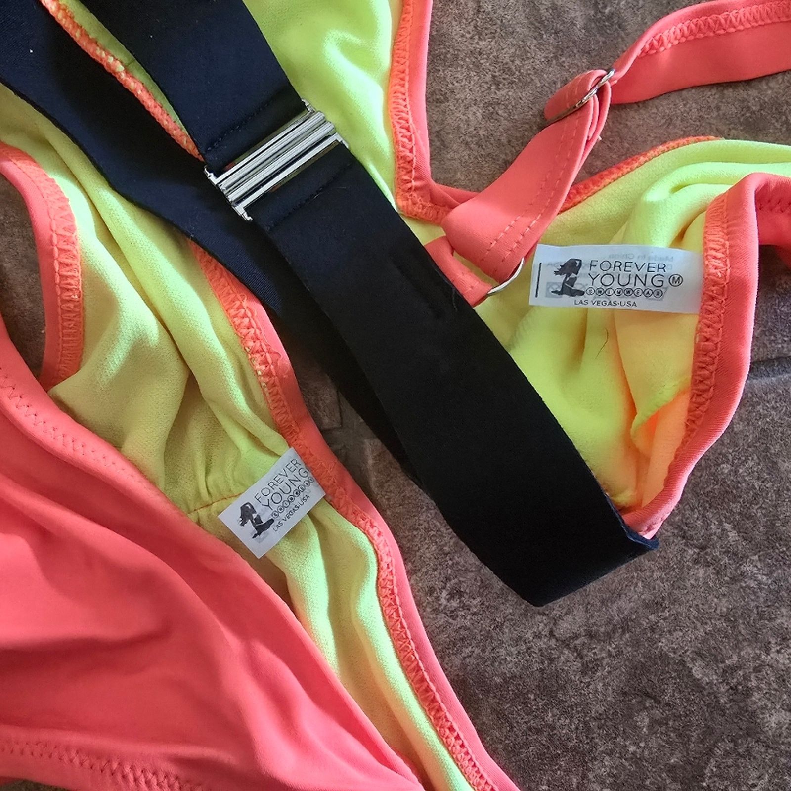 Other Orange Dawn | FYS | Havana Neoprene Bikini Set Size ONE SIZE - 6 Thumbnail