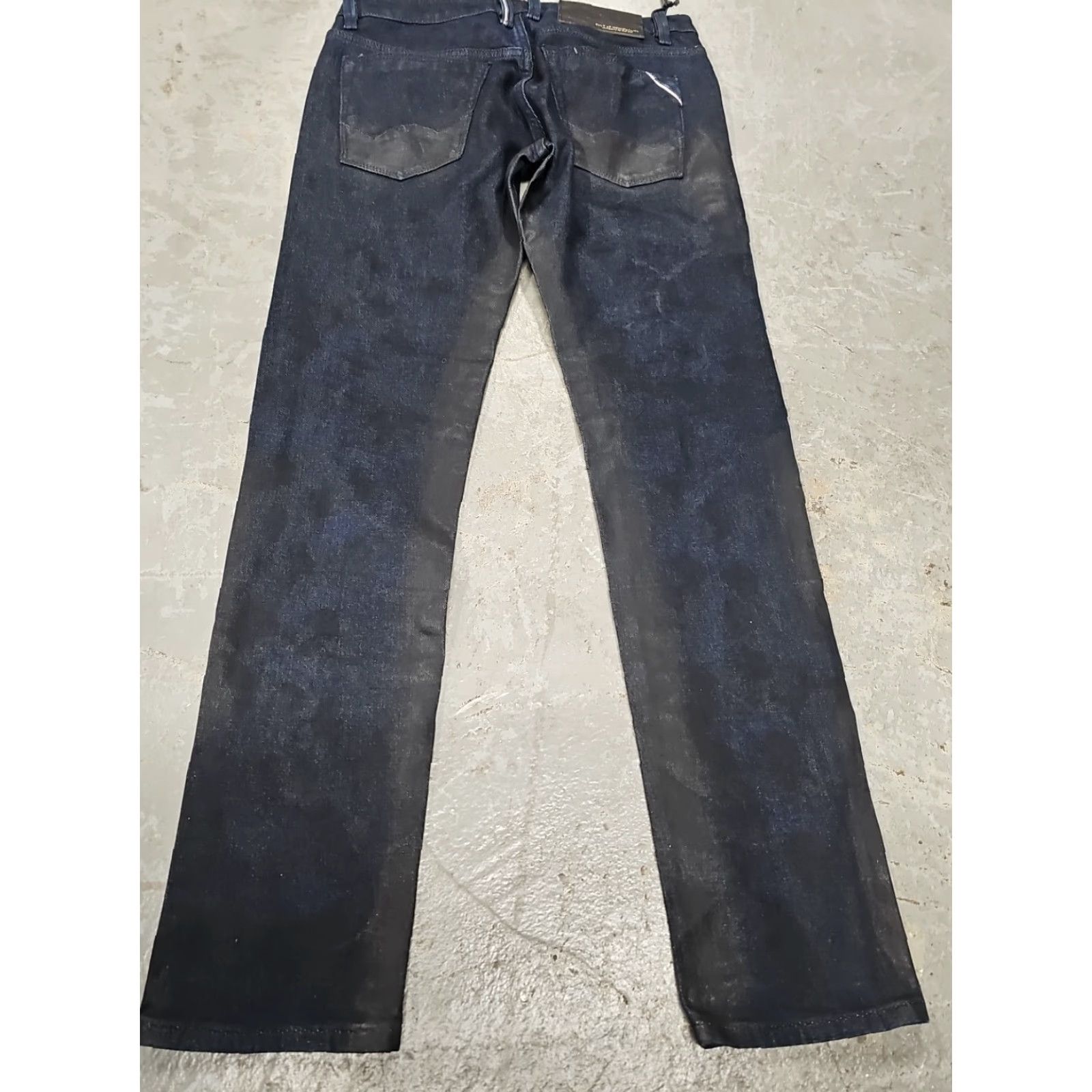 Cult Of Individuality VINTAGE Cult of Individuality Jeans 30x34 Greaser Straight Slim Stretch Japanese Selvedge Denim Blue Mens Size US 30 / EU 46 - 7 Thumbnail