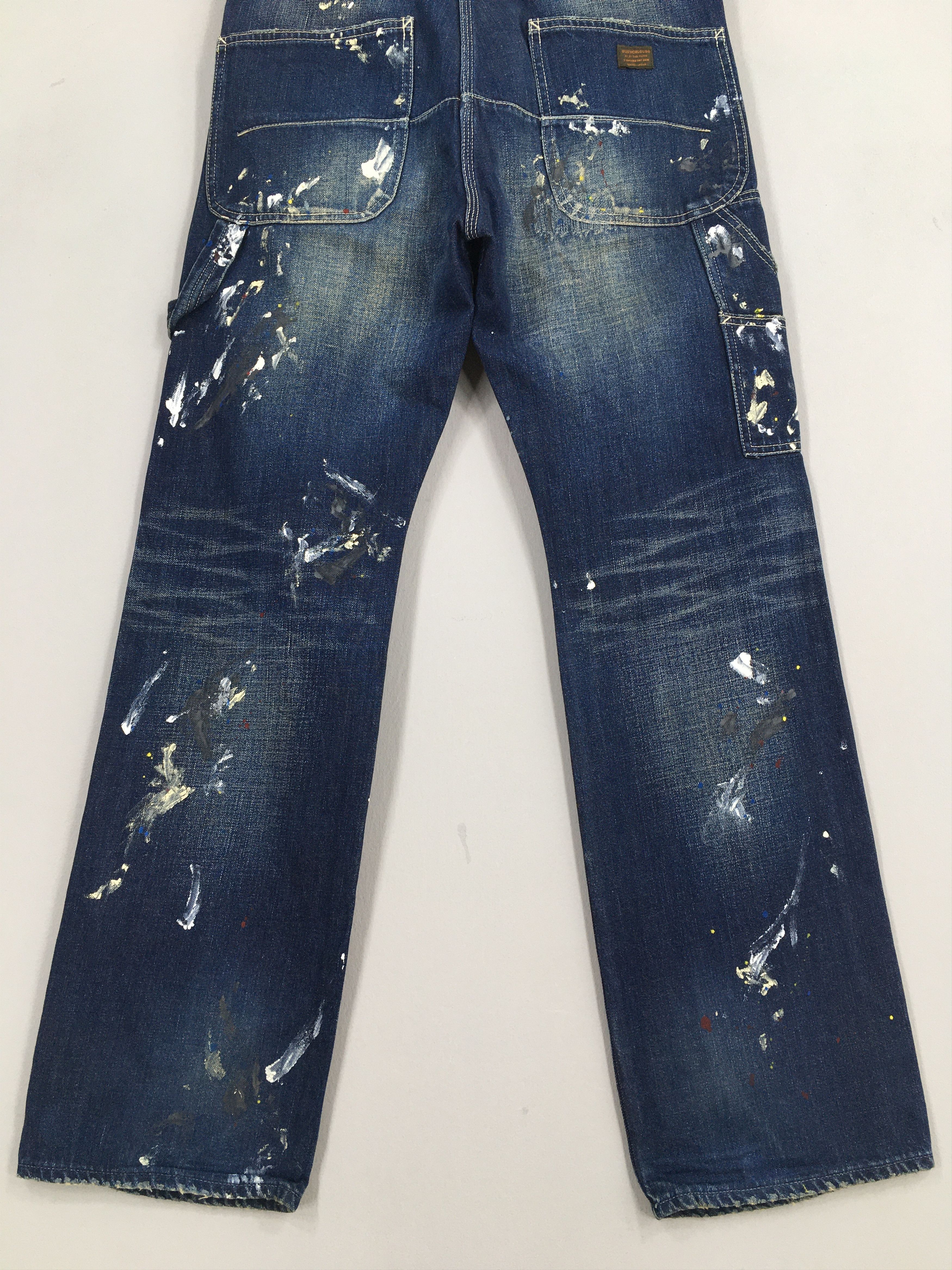 Kapital Size 30x29.5 Quenchloud Japan Splatter Painter Jeans Size US 30 / EU 46 - 10 Thumbnail
