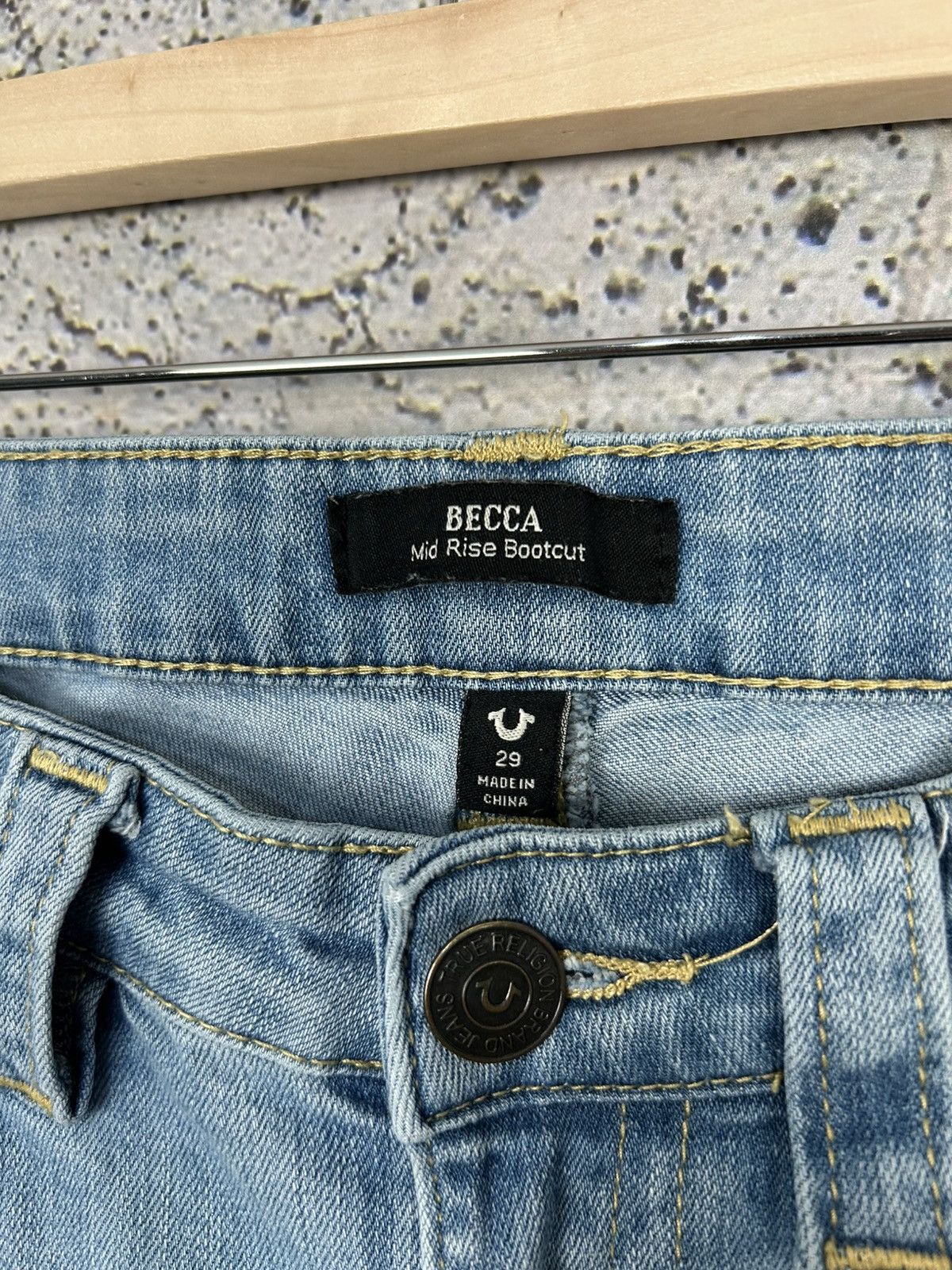True Religion True Religion Becca Mid Rise Bootcut Jeans Denim Pants Size US 29 - 7 Thumbnail