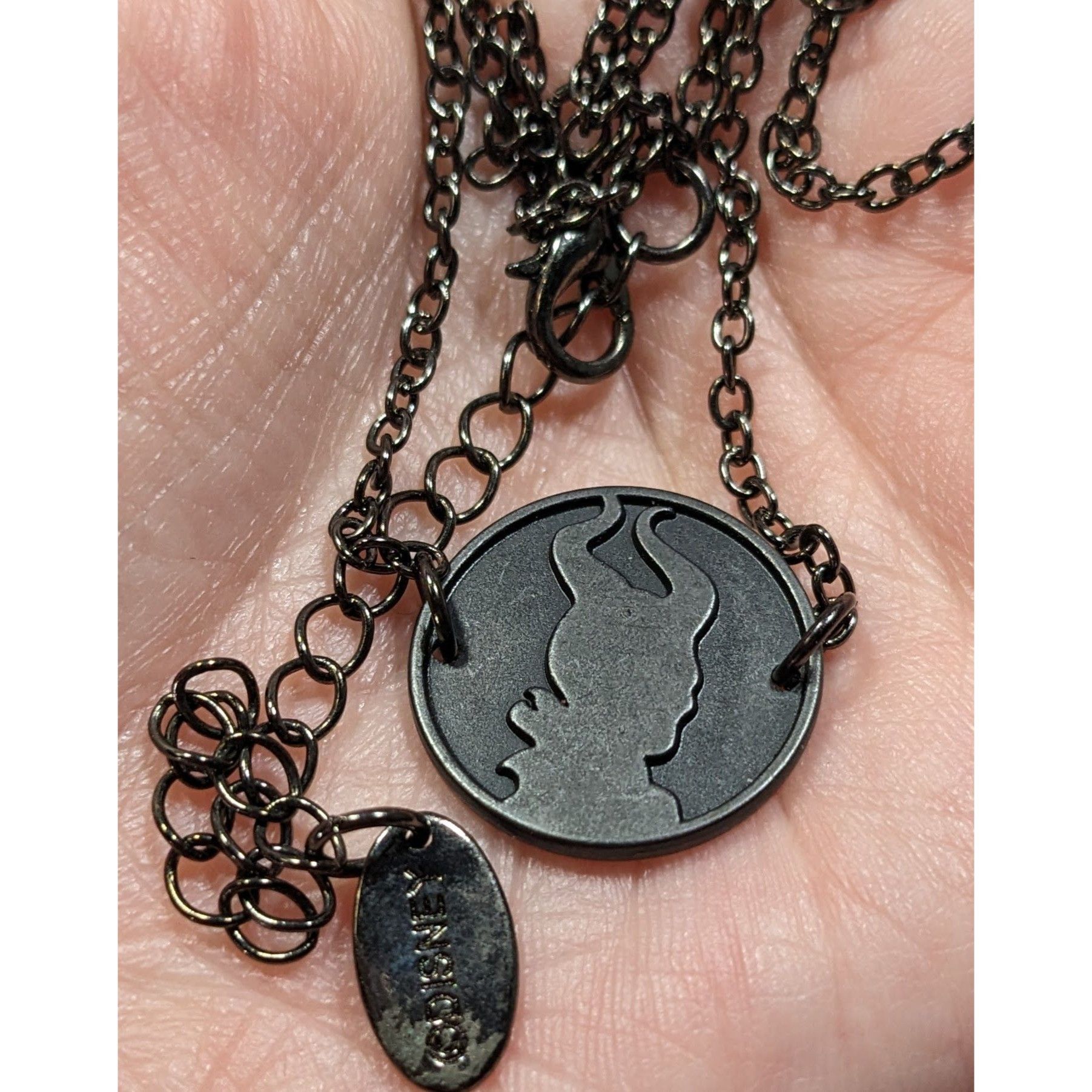 Disney Disney Maleficent Black Cameo Pendant Necklace Size ONE SIZE - 4 Thumbnail