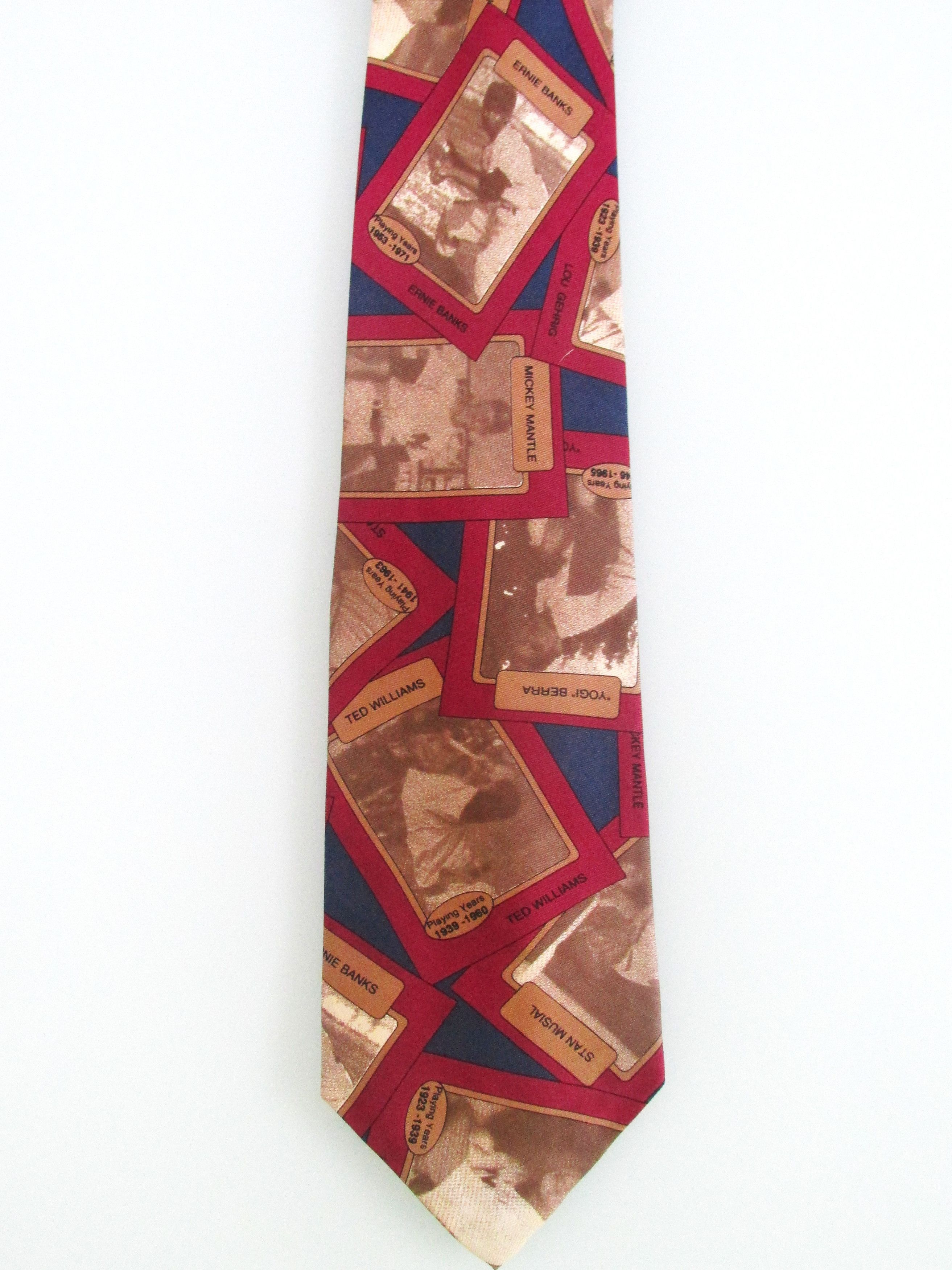 Other Ferrell Reed "Baseball's Greats" Men's Silk Tie Size ONE SIZE - 2 Thumbnail