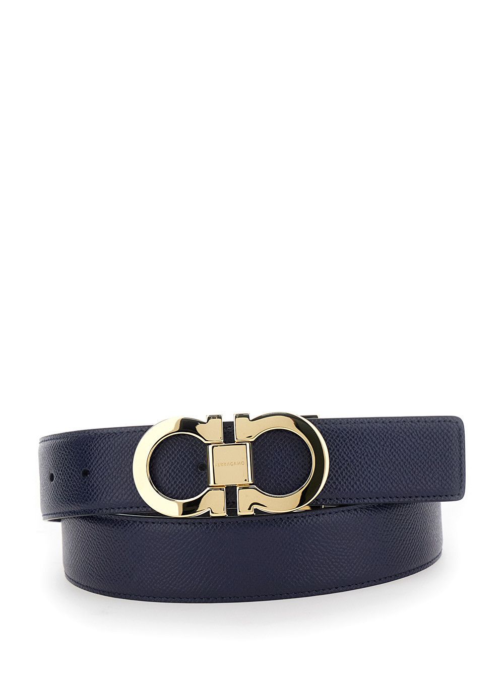 Salvatore Ferragamo Black Reversible Belt with Gancini Buckle on the Front in Leather Man Size ONE SIZE - 1 Thumbnail