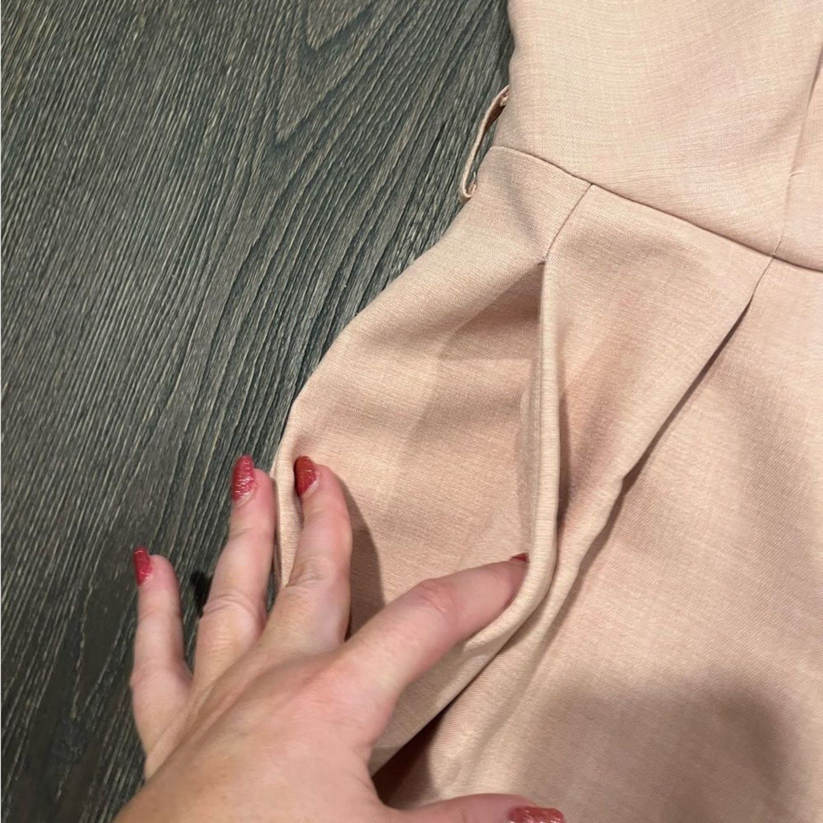 Closet London Closet London Peach Beige Short Dolman Sleeve Midi Dress 6 Size M / US 6-8 / IT 42-44 - 6 Thumbnail