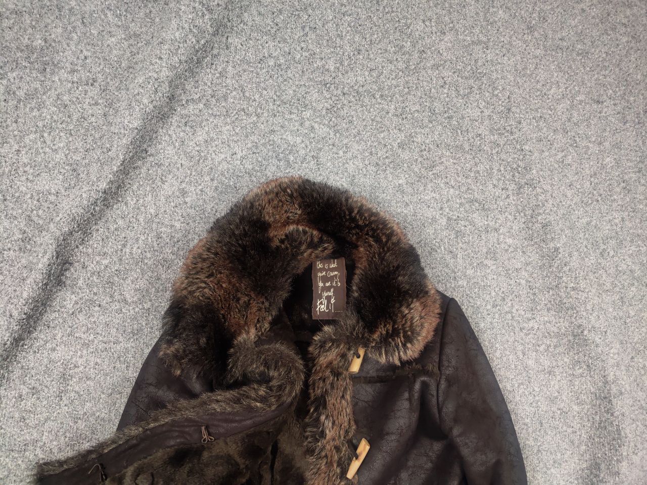If Six Was Nine Vintage Swag Opium Y2K Hysteric Fur Coat Jacket Mixed LGB Size L / US 10 / IT 46 - 2 Thumbnail