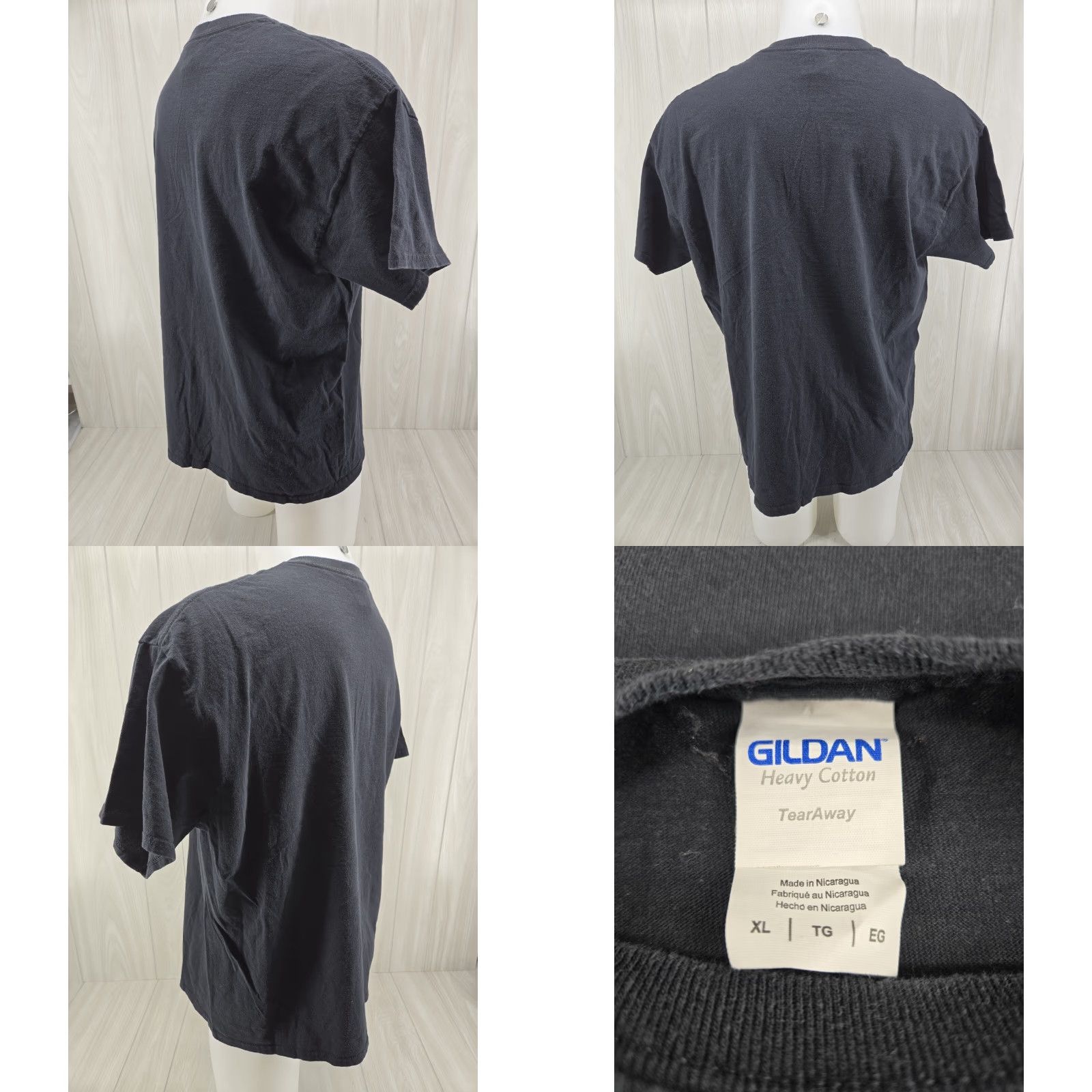 Gildan VINTAGE Kami Con Birmingham Alabama Anime Graphic T-Shirt XL Men's Black Cotton Logo Short Sleeve Crew Neck 27.5" Down Back Size US XL / EU 56 / 4 - 8 Thumbnail