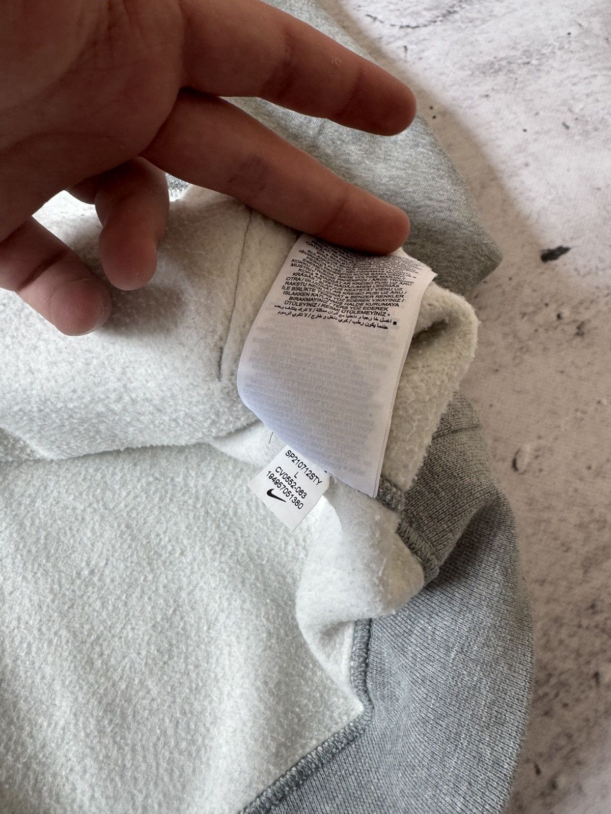 Nike × Vintage NIKE LAB VINTAGE 00s y2k OVERSIZE BAGGY HOODIE BASIC LOGO Size US L / EU 52-54 / 3 - 8 Thumbnail