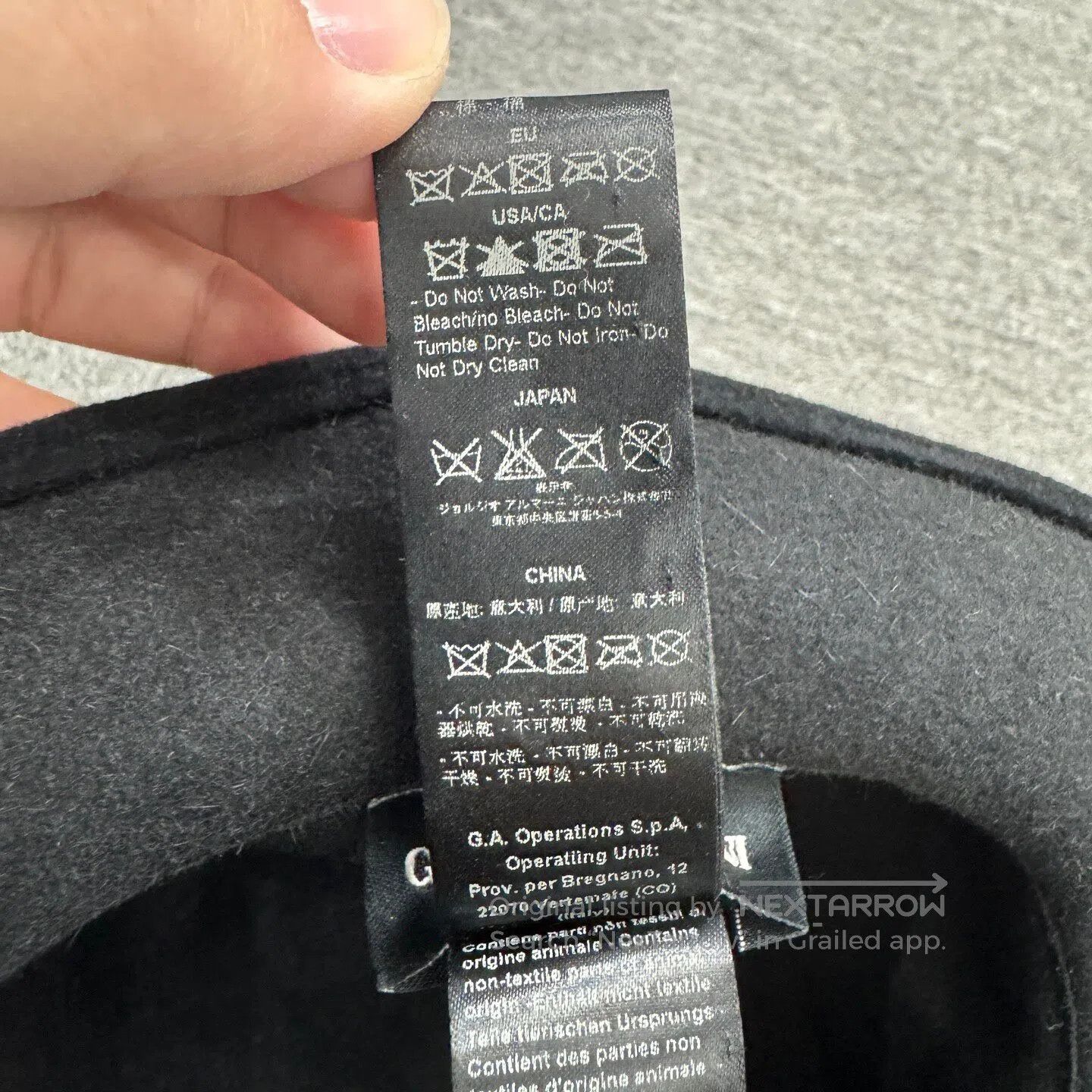 Armani Armani Rabbit fur top hat| Size ONE SIZE - 6 Thumbnail
