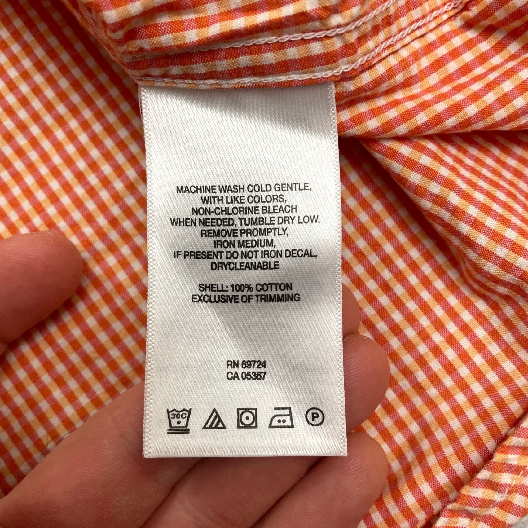Vintage Columbia Shirt Mens L Orange Plaid Short Sleeve Button-Down Casual Outdoor All Seasons Breathable Easy Care Vintage No Size US L / EU 52-54 / 3 - 5 Thumbnail