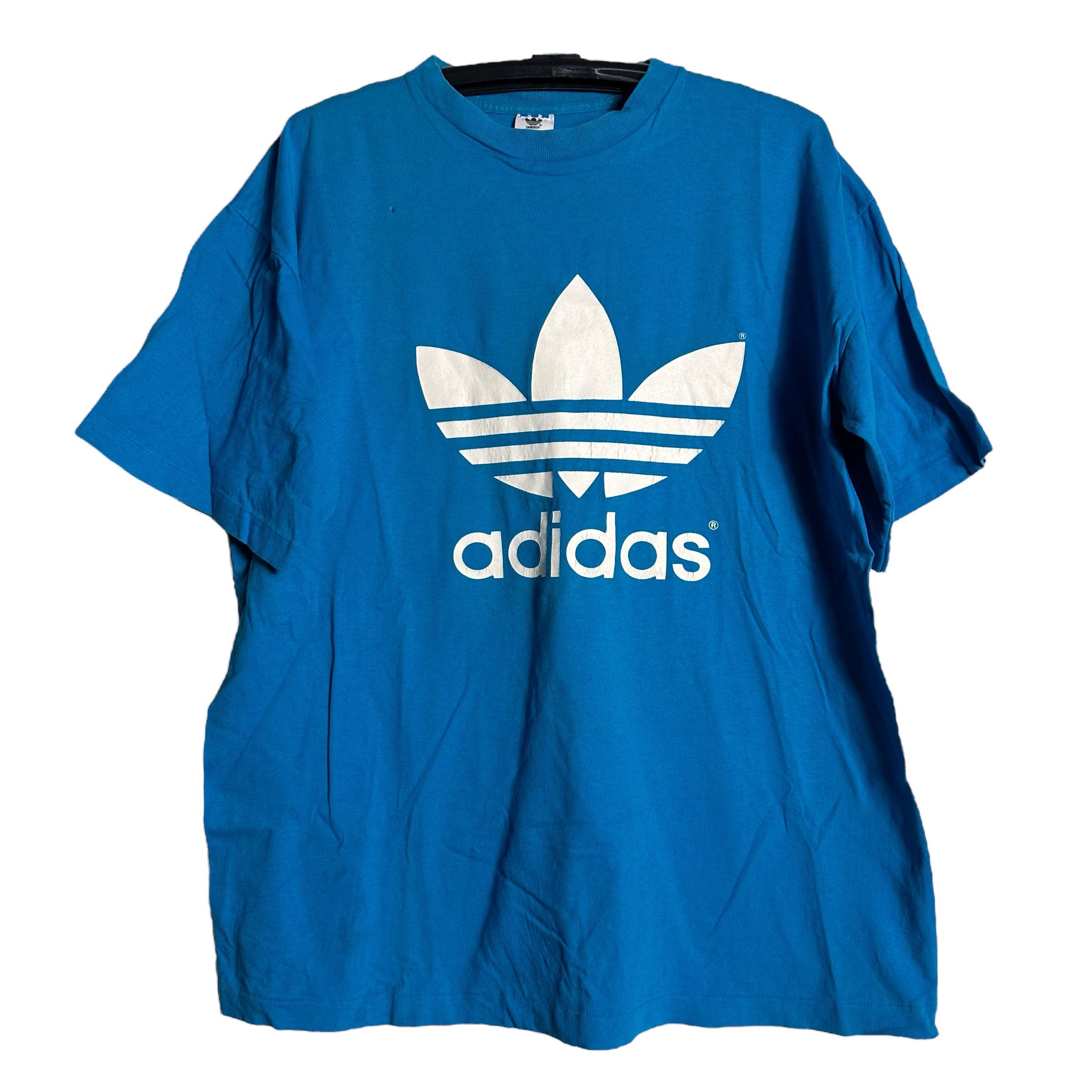 Adidas 🔥RARE🔥Vintage 90s Adidas Big Logo OVP T-shirt Single Stich Size US L / EU 52-54 / 3 - 1 Thumbnail