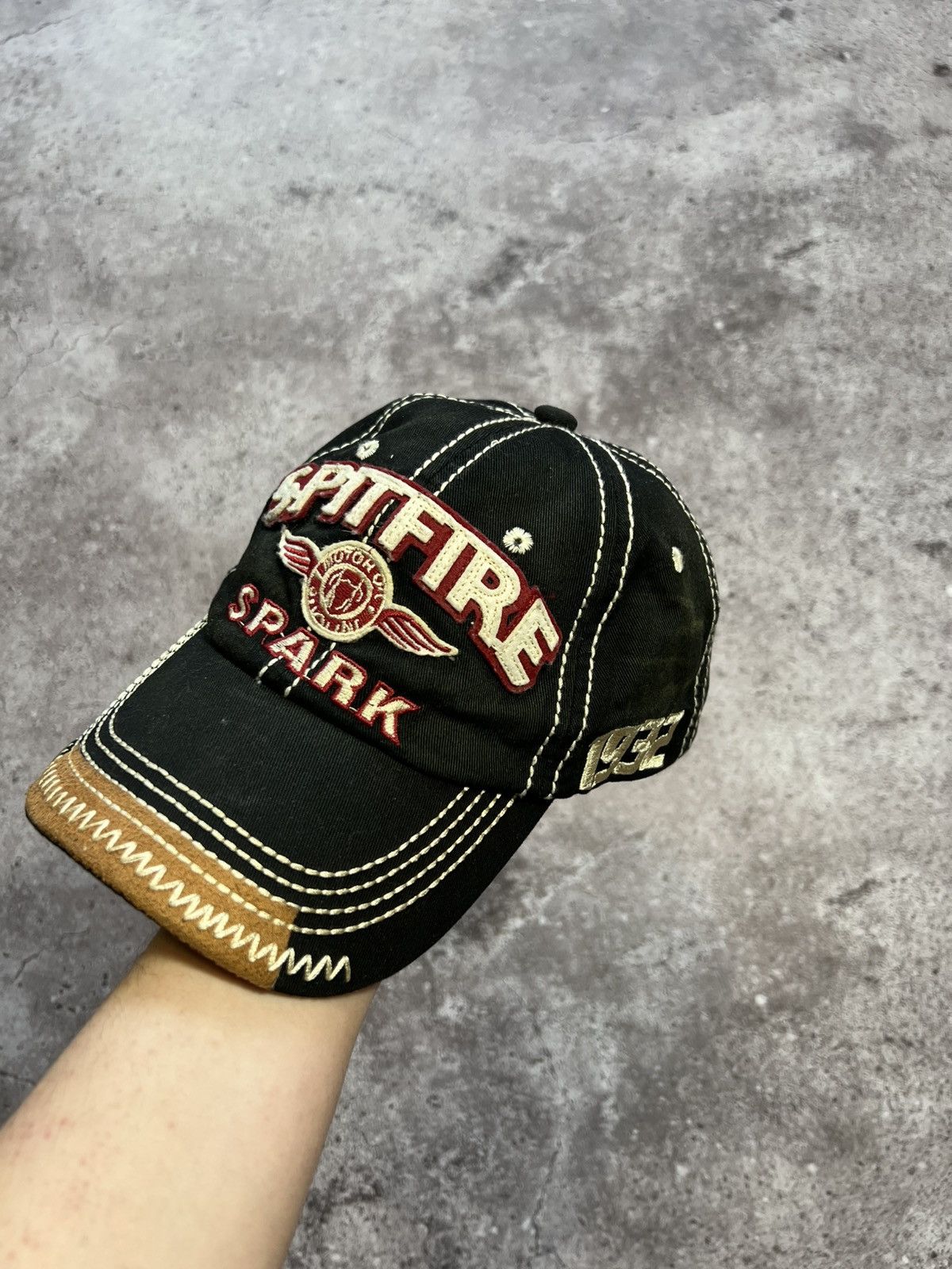 Japanese Brand Vintage Y2K 2000 Spitfire Spark racing style punk skater hat Size ONE SIZE - 1 Thumbnail