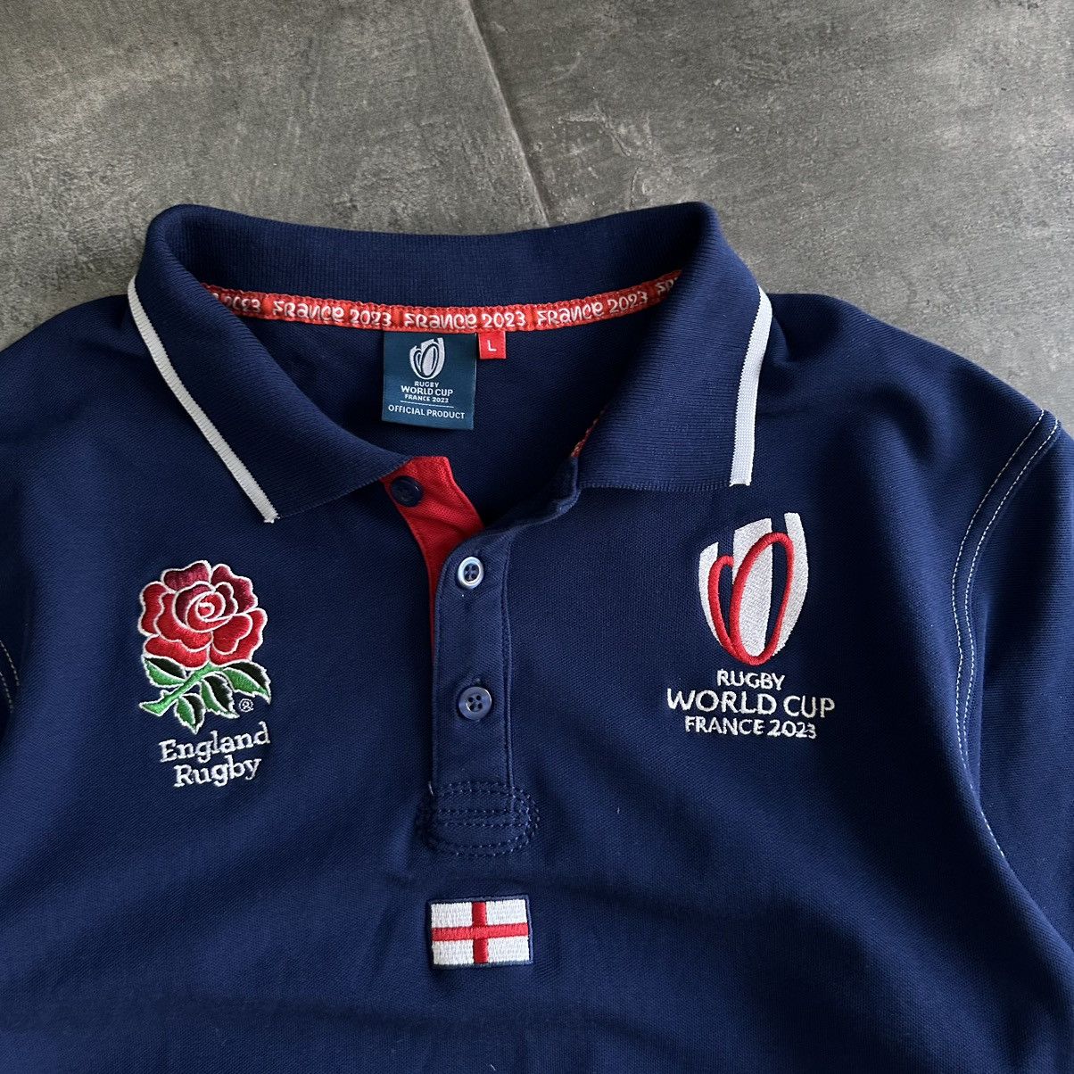Vintage Vintage England Rugby League Polo T-shirts World Cup 2023 Size US L / EU 52-54 / 3 - 7 Thumbnail