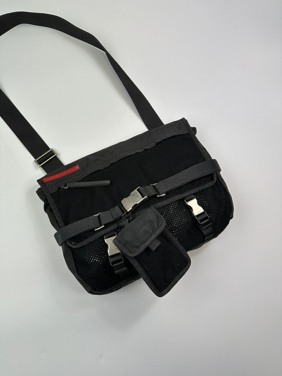 Prada Prada Sport SS1999 Mesh 2In1 CrossBody WaistBag Size ONE SIZE - 2 Thumbnail