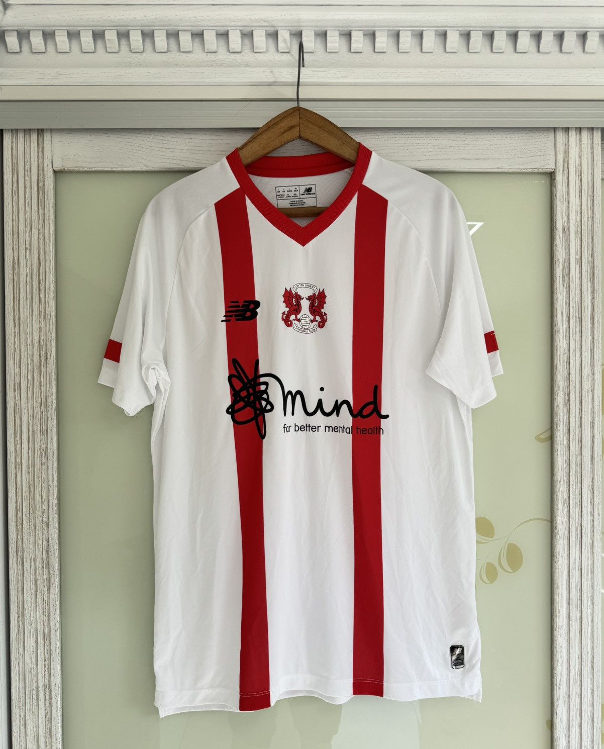 New Balance Leyton Orient 2020-2021 Third Soccer Jersey Football Kit Size US L / EU 52-54 / 3 - 1 Thumbnail
