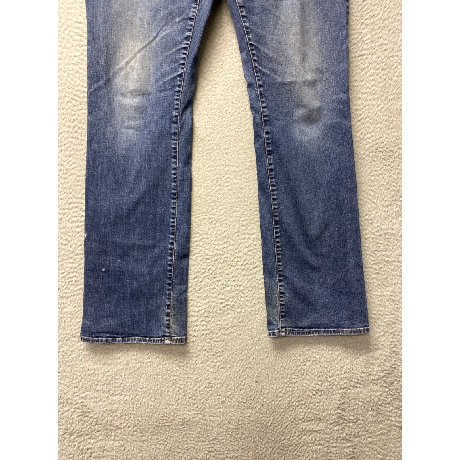 Gap GAP Jeans Blue Denim Straight Leg 34x32 Blue Stretch /163-6 Vintage GAP Industrial Worker Workwear Wide-Leg Jeans Men Size US 34 / EU 50 - 2 Thumbnail