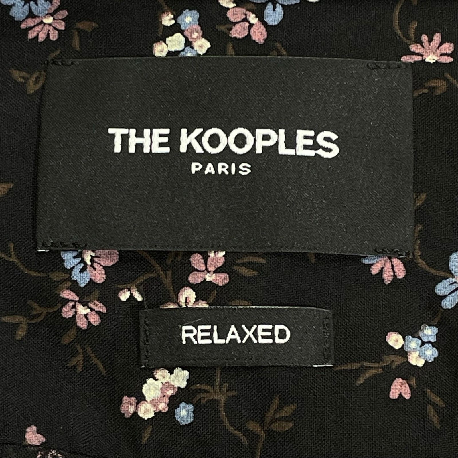 The Kooples The Kooples Black Floral Print Relaxed Button Down Shirt M Size US M / EU 48-50 / 2 - 4 Thumbnail