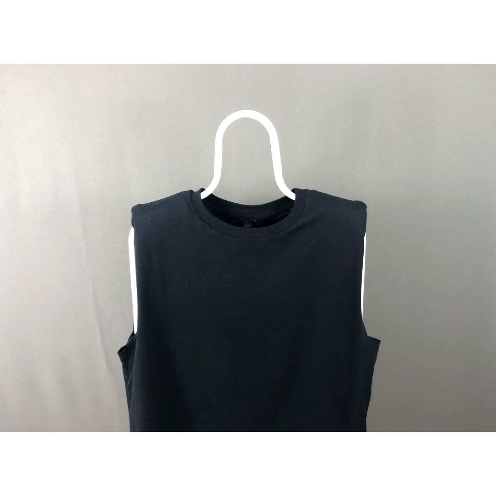 Allsaints AllSaints Women's Tank Top M Black 100% Cotton Sleeveless Crew Neck Casual Basic Classic 100% Cotton Regular Size M Womens Size M / US 6-8 / IT 42-44 - 4 Thumbnail