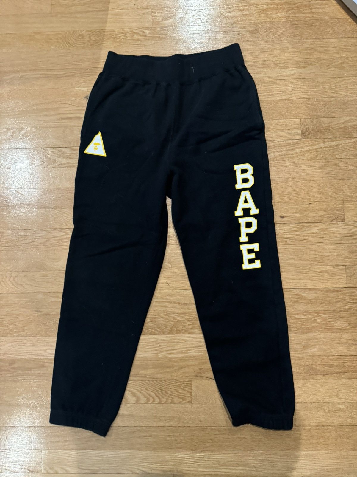 Bape Bape black and yellow joggers Size US 32 / EU 48 - 1 Thumbnail