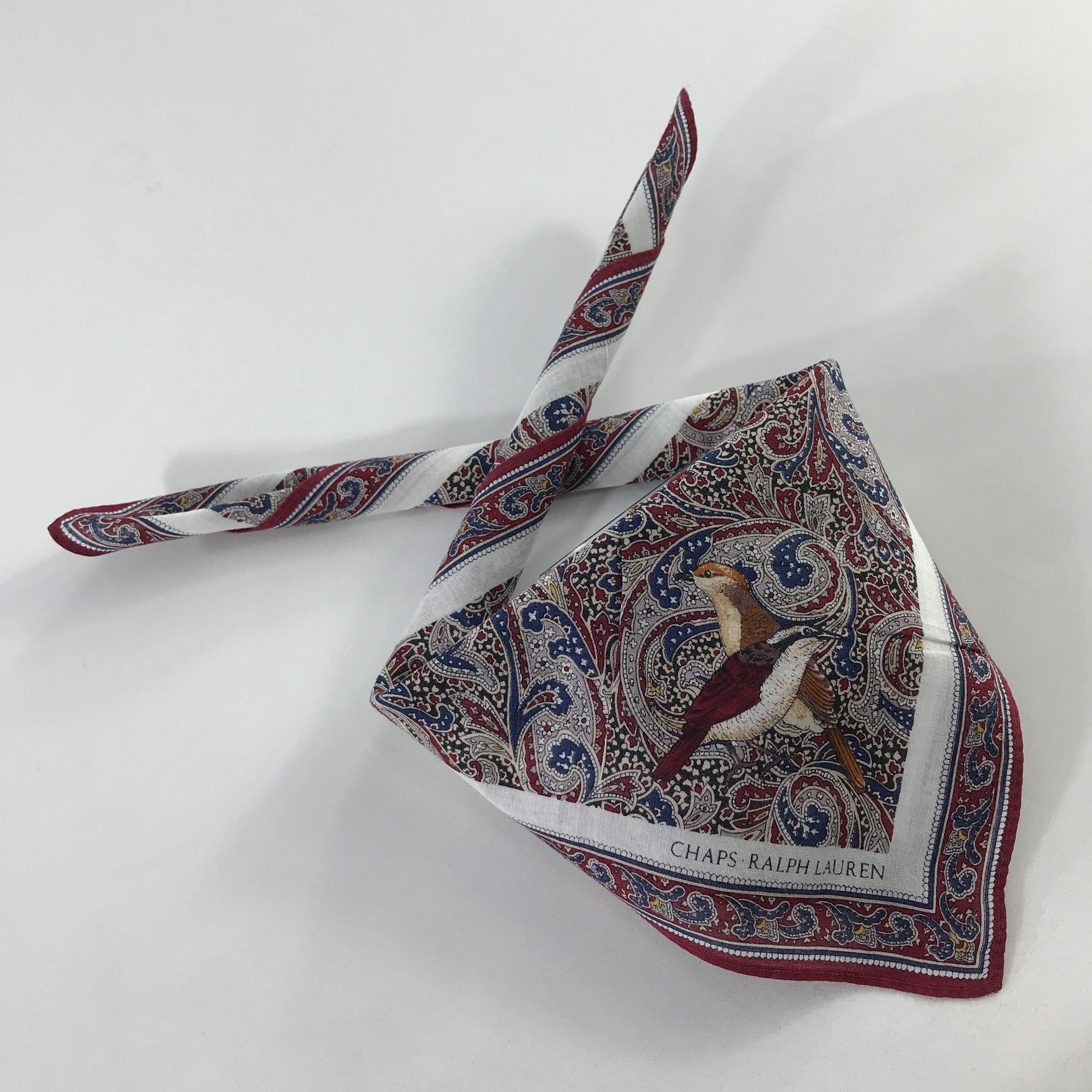 Chaps Ralph Lauren × Vintage Chaps Ralph Lauren Bandana / Handkerchief /Neckerchief -S612 Size ONE SIZE - 4 Thumbnail