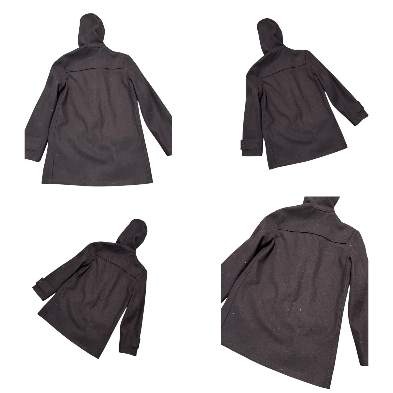 J.Crew J.Crew NX-631 Heritage Hooded Black Wool Toggle Duffle Coat Jacket Men's Small Size US S / EU 44-46 / 1 - 8 Thumbnail