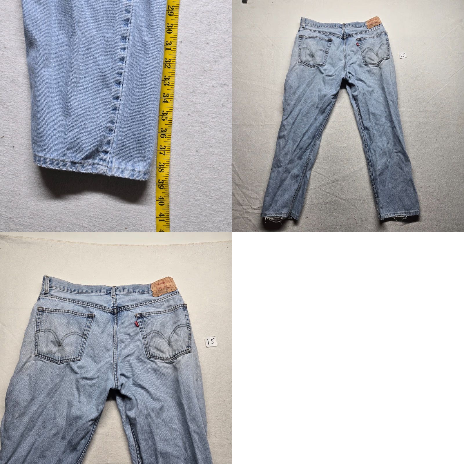 Levi's Levi's 505 Jeans Denim Pants Blue Regular Fit Straight Leg Adult Men's 36 x 30 Jeans Regular Men 36 Blue 80s 90s Classic Workwear Levi's 505 Size US 36 / EU 52 - 8 Thumbnail