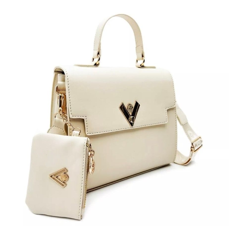 Other Valentino Orlandi Satchel Logo Bag Matching Wallet Beige Size ONE SIZE - 2 Thumbnail