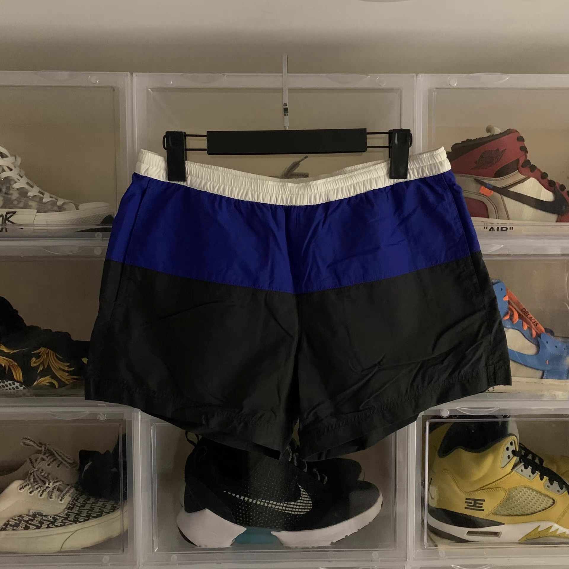 Louis Vuitton Louis Vuitton Black White Blue Color Block Swim Shorts Size US 31 - 1 Thumbnail