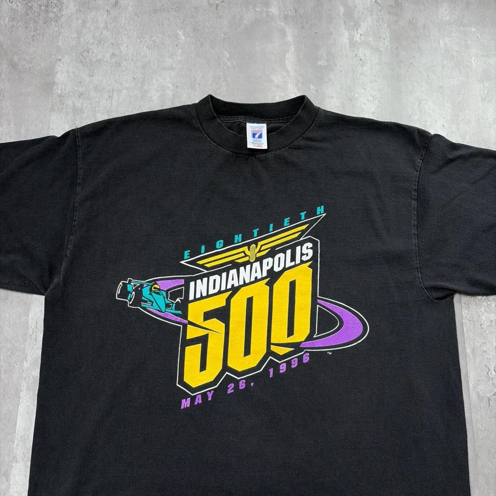 Logo 7 Vintage 1996 Indianapolis 500 Logo 7 Racing Graphic T Shirt Size US XL / EU 56 / 4 - 3 Thumbnail