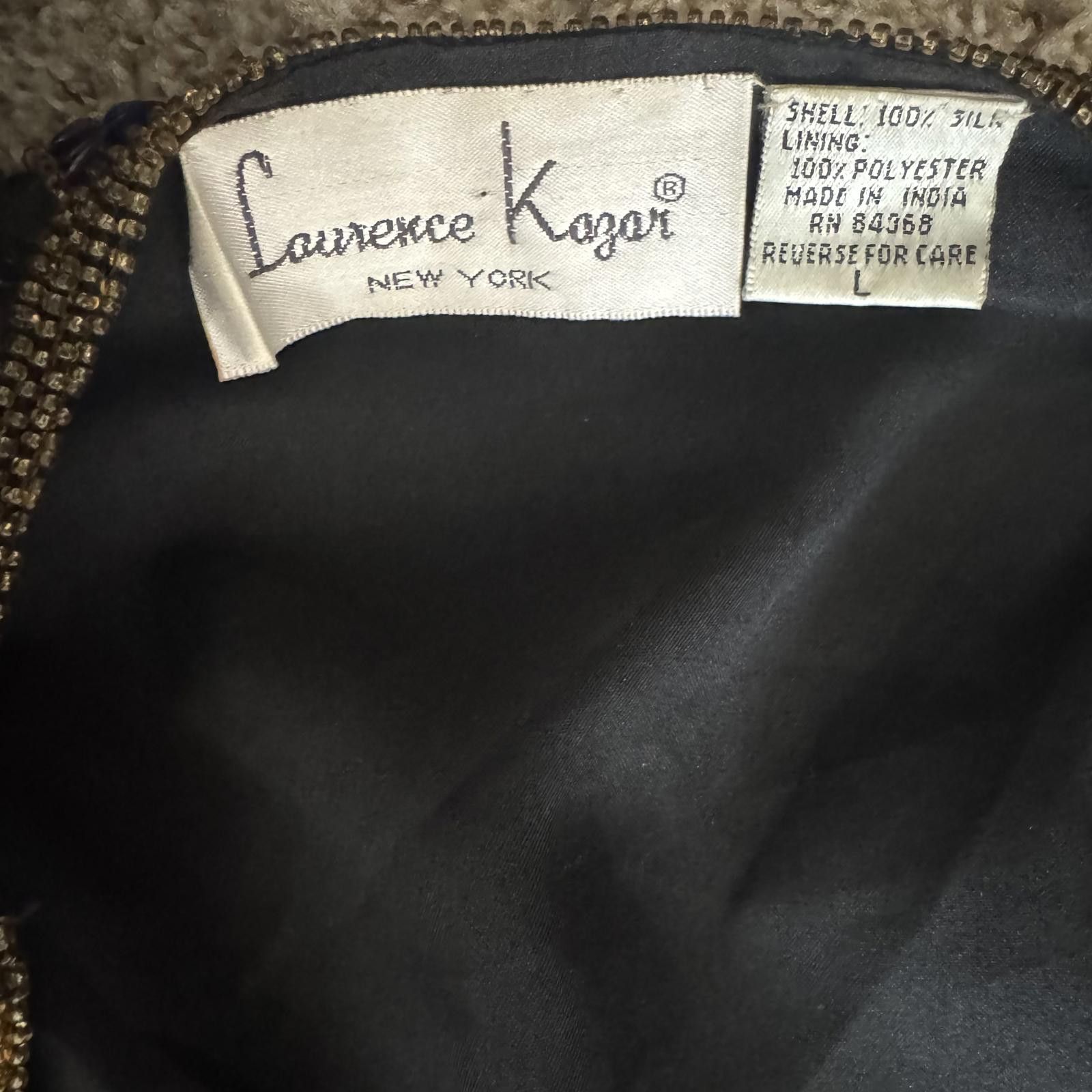 Other Vintage Laurence Kazar Embellished Black Silk Jacket-Large Size L / US 10 / IT 46 - 3 Thumbnail