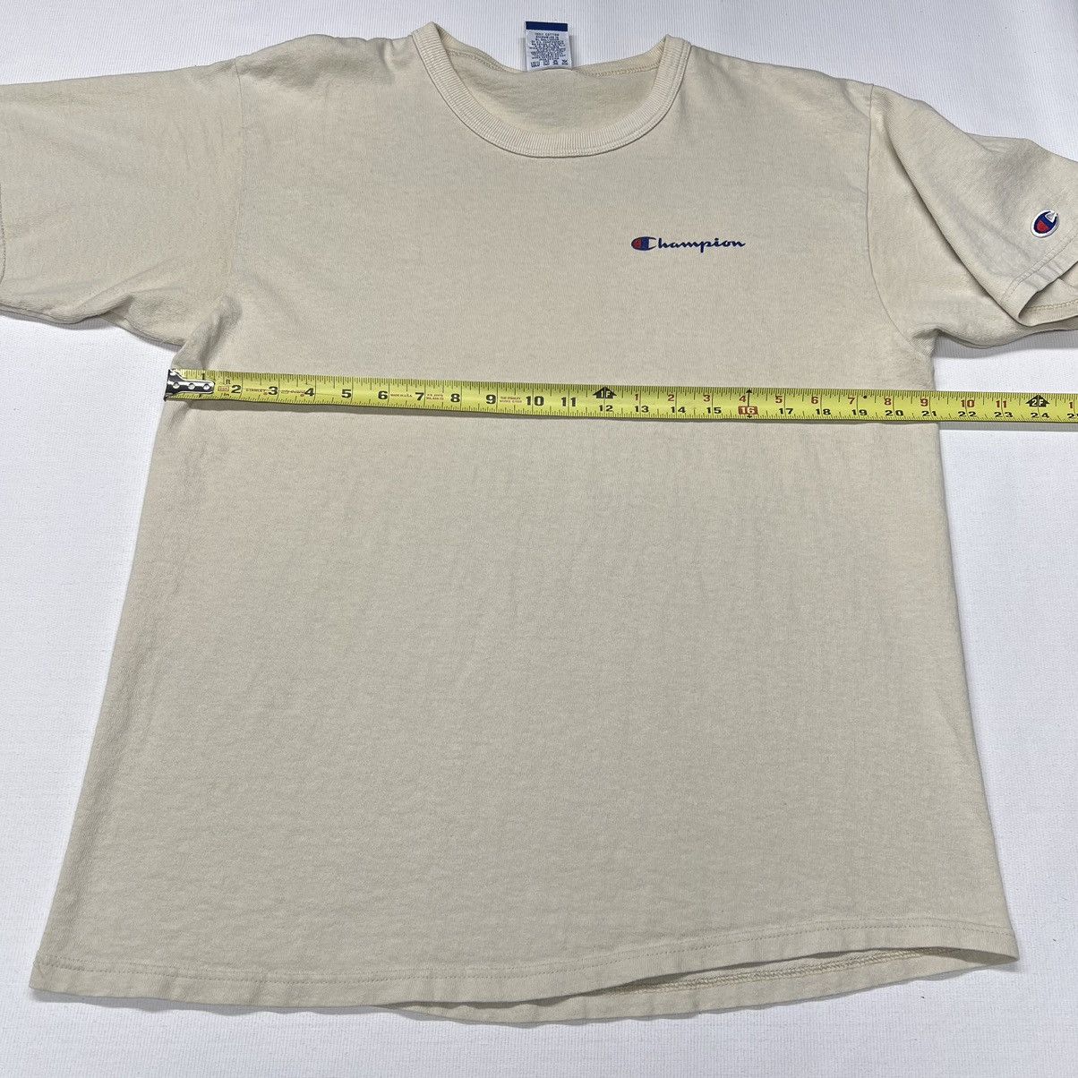 Champion × Vintage Champion Shirt Beige Logo Basic Tan Brown Athletic Y2K Size US L / EU 52-54 / 3 - 17 Thumbnail
