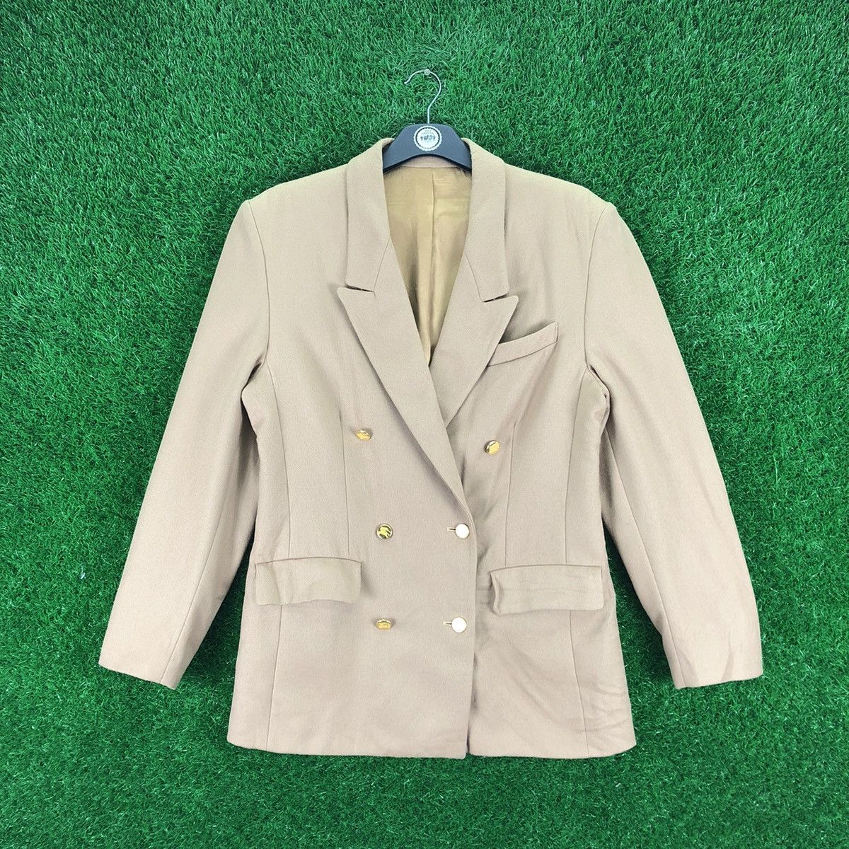 Burberry Vintage 90's Burberrys Blazer Double Breasted Gold Button Size US S / EU 44-46 / 1 - 1 Thumbnail
