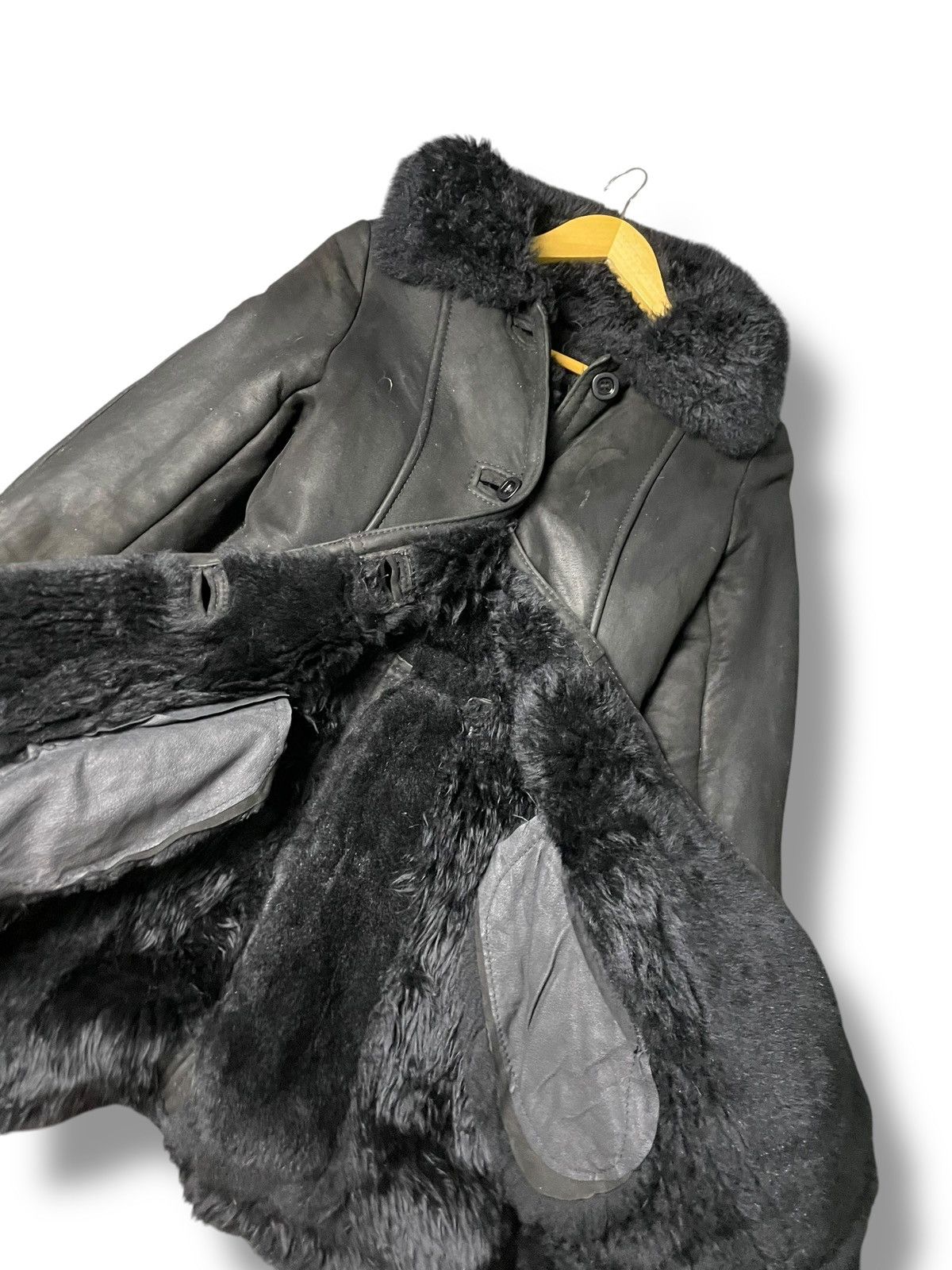 Japanese Brand × Vintage JAPANESE BRAND LEATHER SUEDE WITH FUR JACKET (85) Size XXS / US 00 / IT 34 - 7 Thumbnail