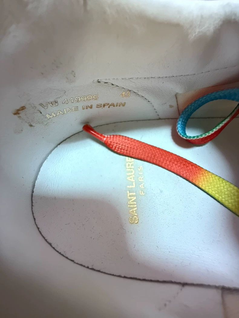 Saint Laurent Paris Saint Laurent Paris 16 SS Runway Style Worn Rainbow Canvas Size US 10 / EU 43 - 6 Thumbnail