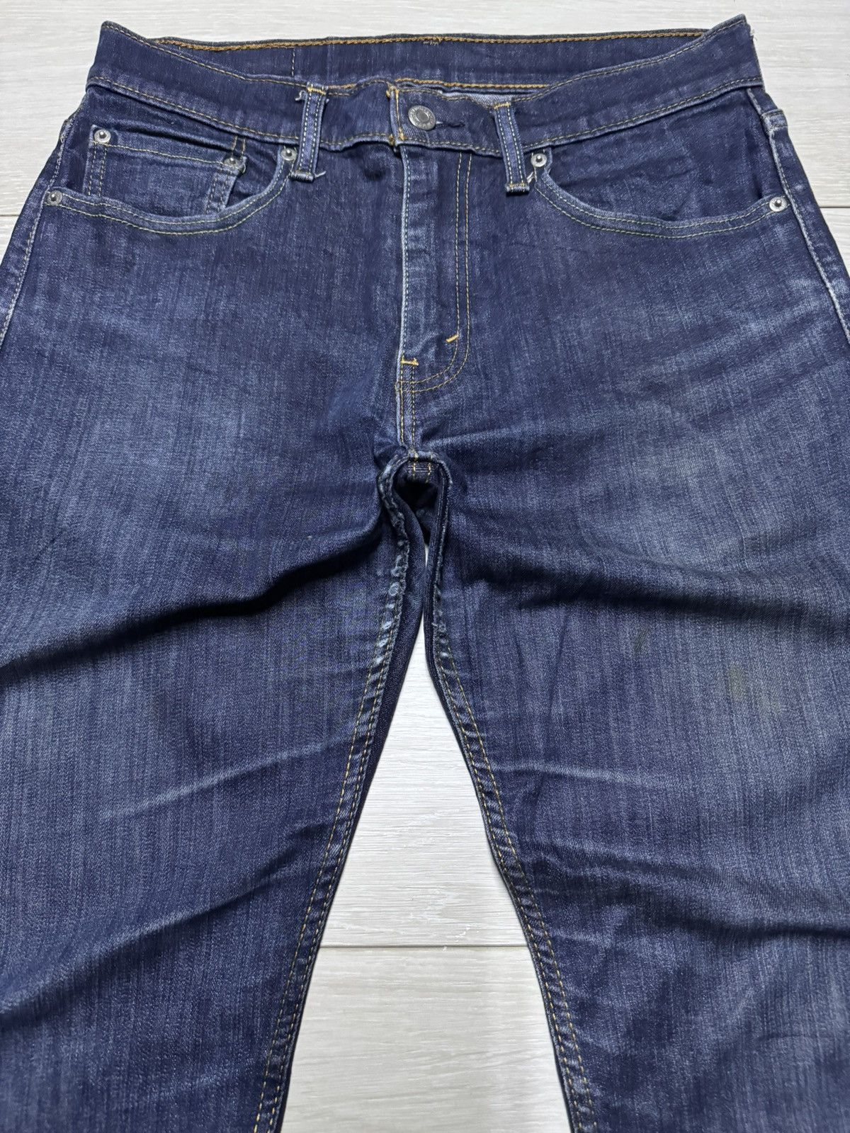 Levi's Vintage Levis 502 Y2K Blue Wash Distressed Skinny Jeans Size US 30 / EU 46 - 3 Thumbnail