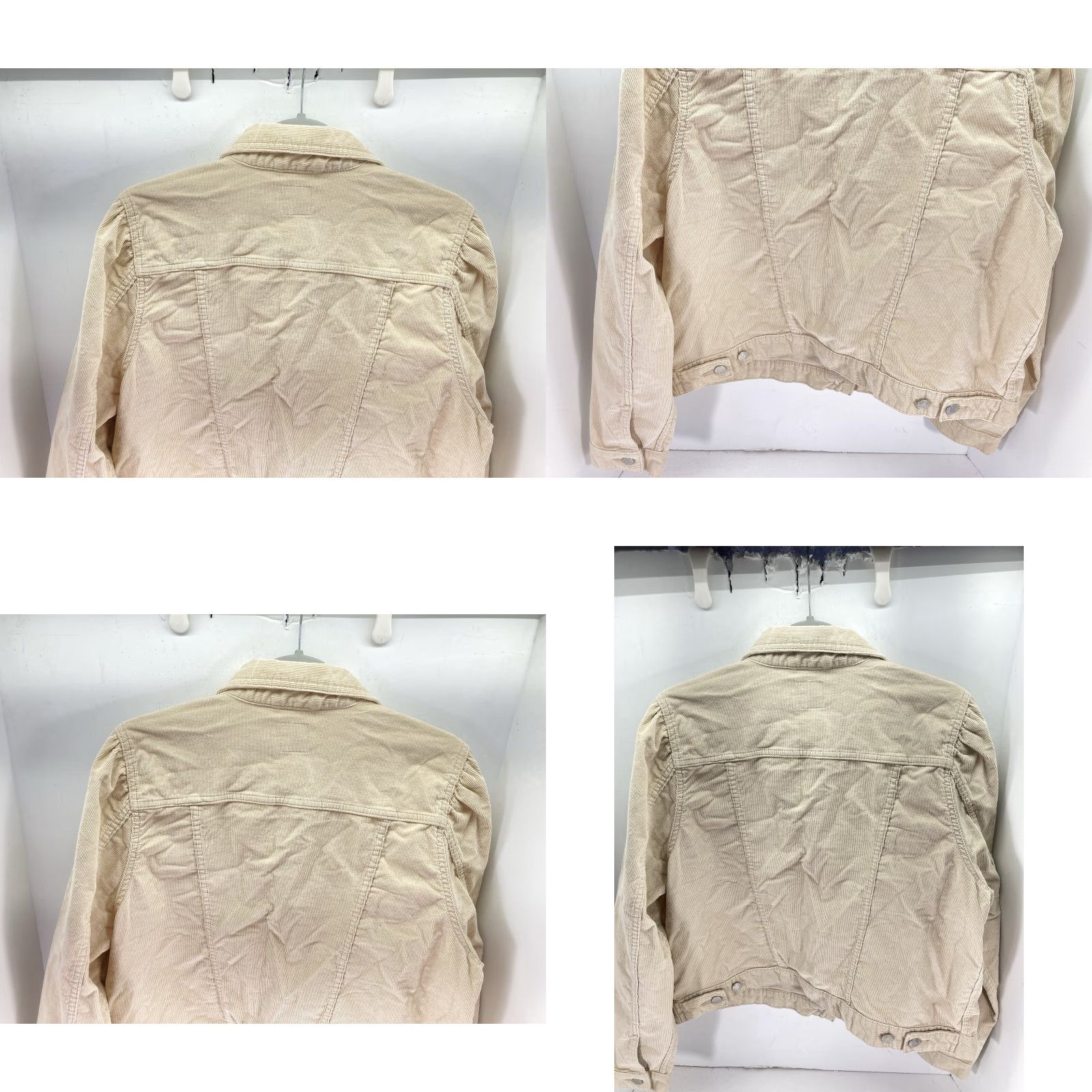 Gap VINTAGE Gap Corduroy Jacket Women XL Beige Button Puff Sleeve Stretch Cotton NWT Size XL / US 12-14 / IT 48-50 - 8 Thumbnail