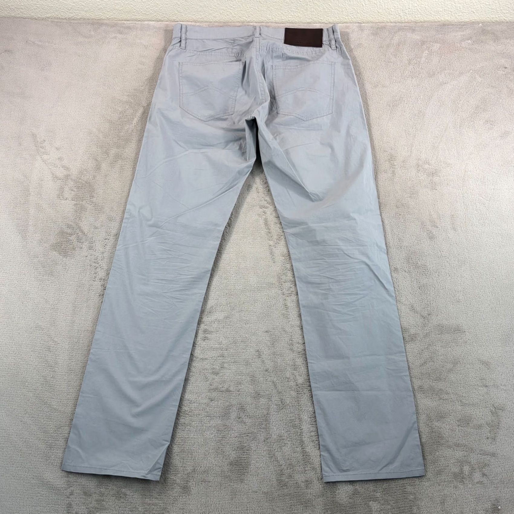 Armani Exchange VINTAGE? No — AX Armani Exchange Lightweight Stretch Chino Pants Grey Men 32x33 Straight Size US 32 / EU 48 - 6 Thumbnail